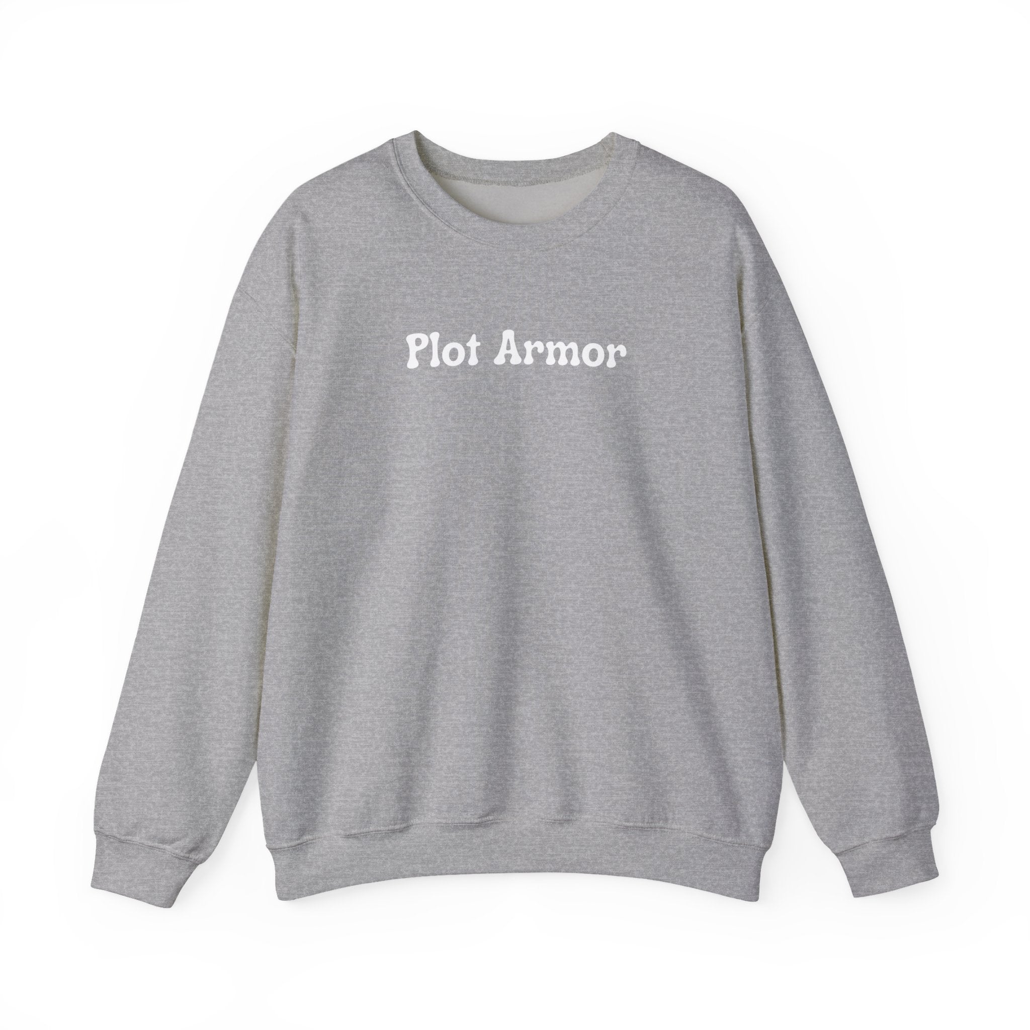 Plot Armor Sweatshirt — Funny Gamer RPG Crewneck for D&D & Roleplayers