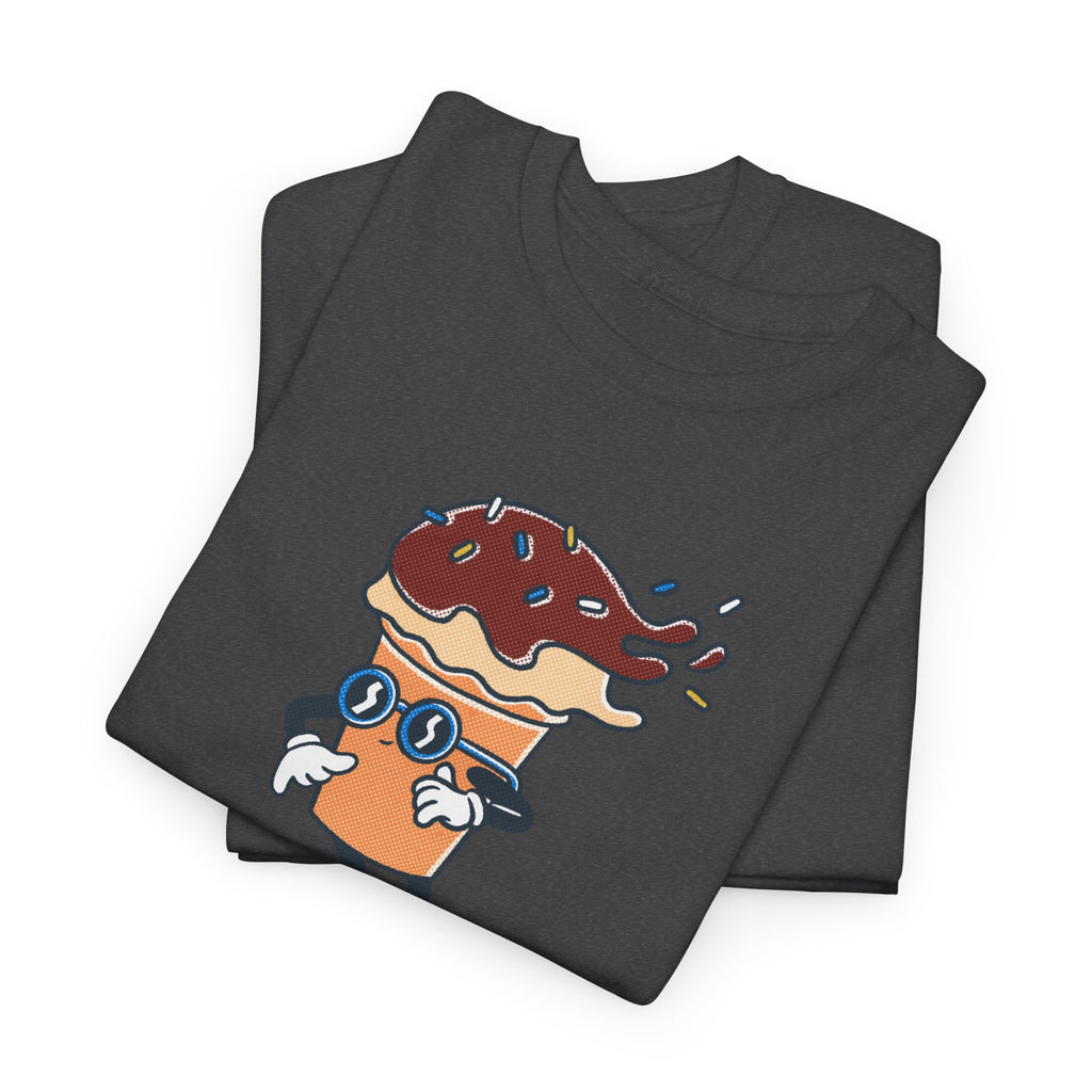 Donut Skateboard Cartoon Tee — "Can’t Stop Me" Graphic T-Shirt