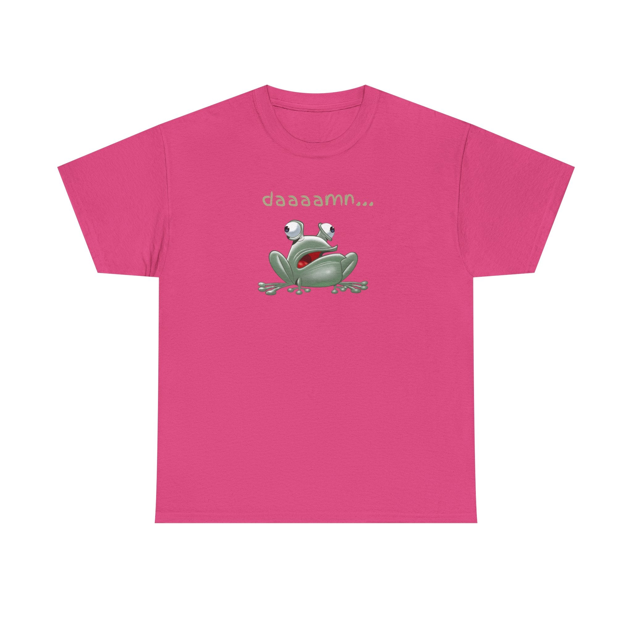 Frog "daaaamn..." T-Shirt — Funny Relaxed Frog Graphic Tee