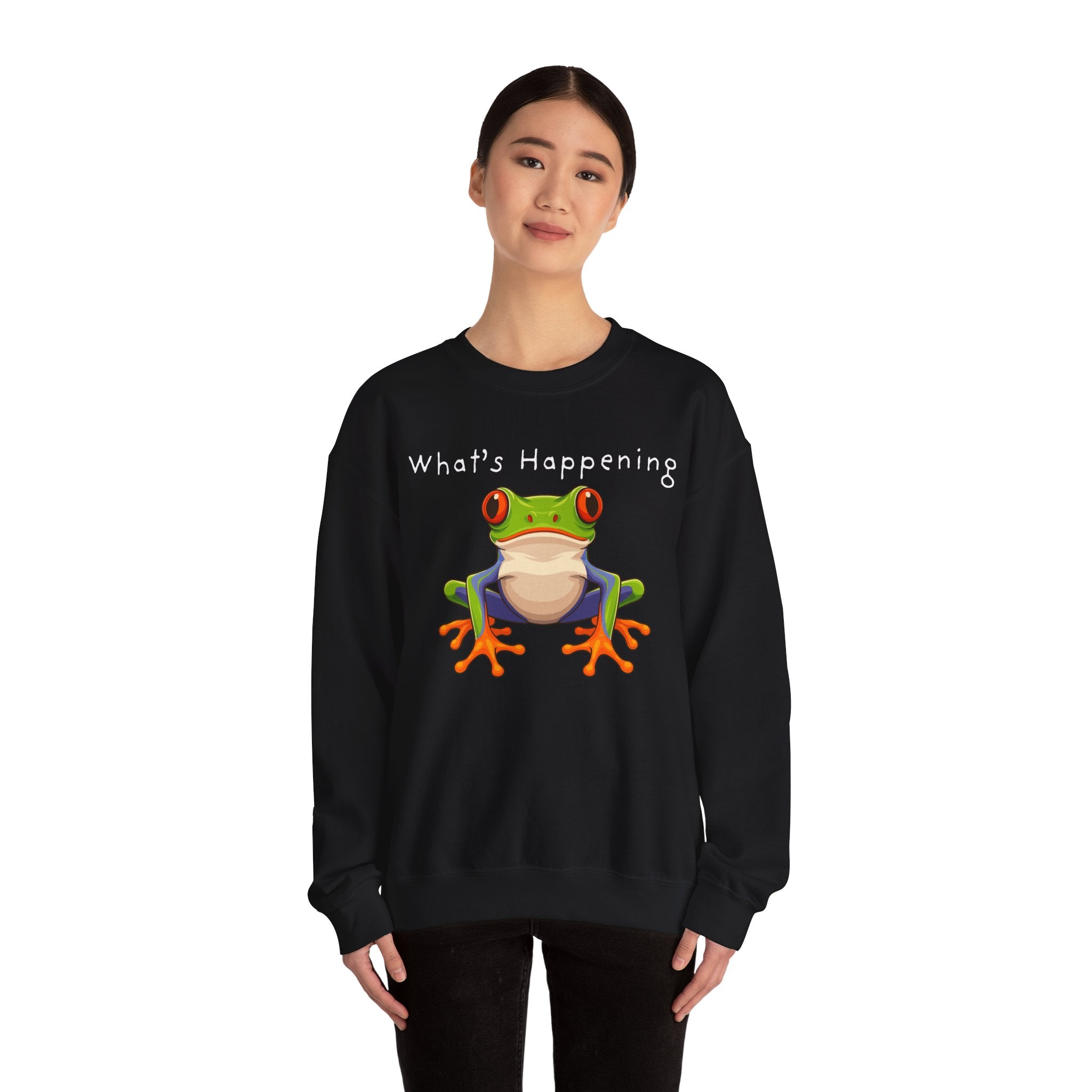 What's Happening Frog Crewneck Sweatshirt