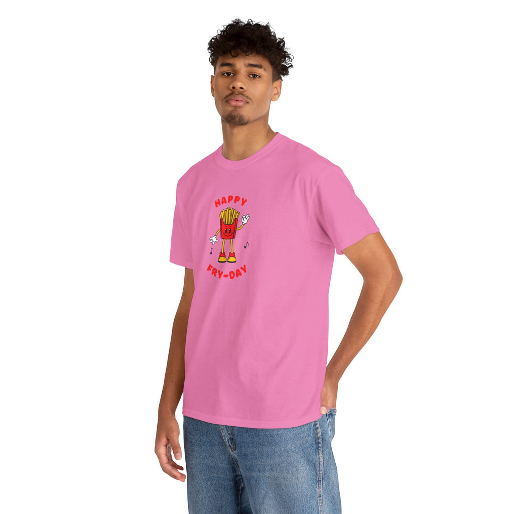 Happy Fry-Day T-Shirt — Cute Dancing Fries Graphic Tee