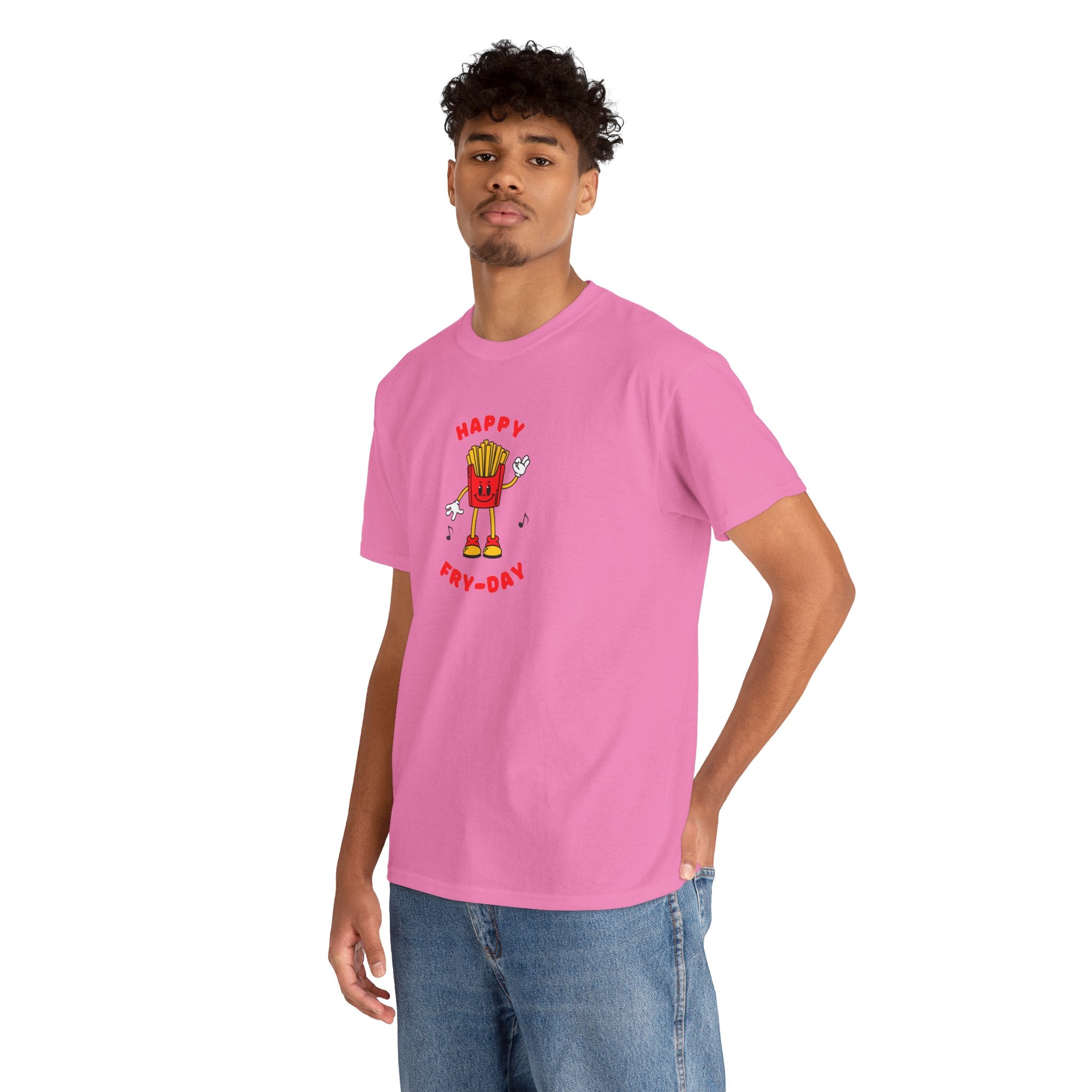 Happy Fry-Day T-Shirt — Cute Dancing Fries Graphic Tee
