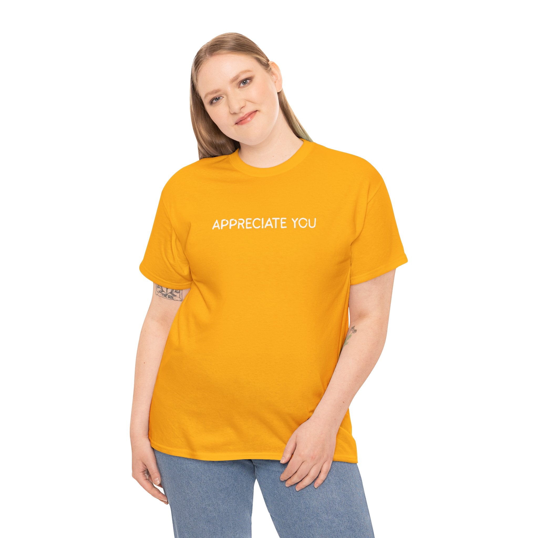 Appreciate You Tee — Minimalist Thank You Graphic T-Shirt