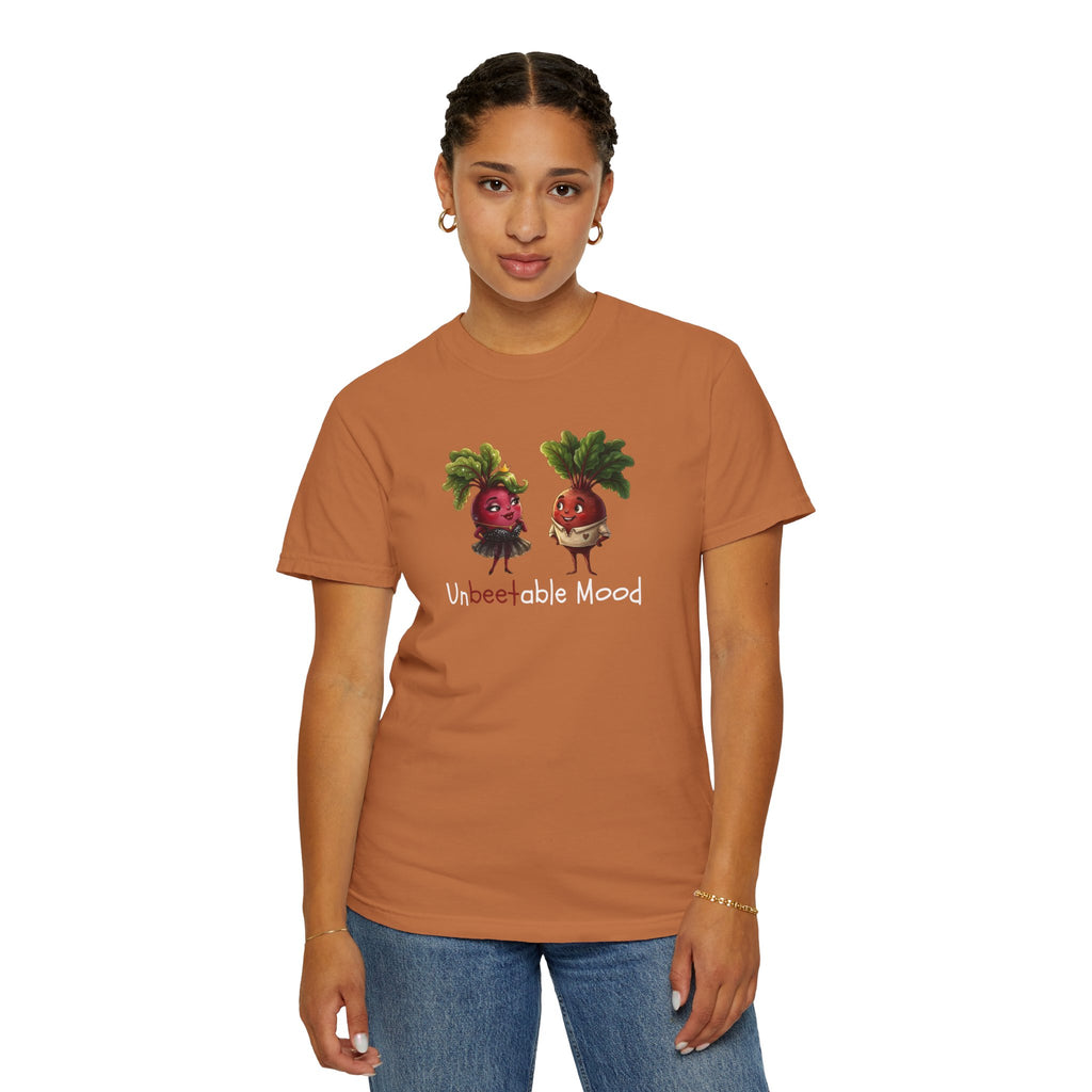 Unbeetable Mood T-Shirt — Cute Beet Characters Veggie Pun Tee