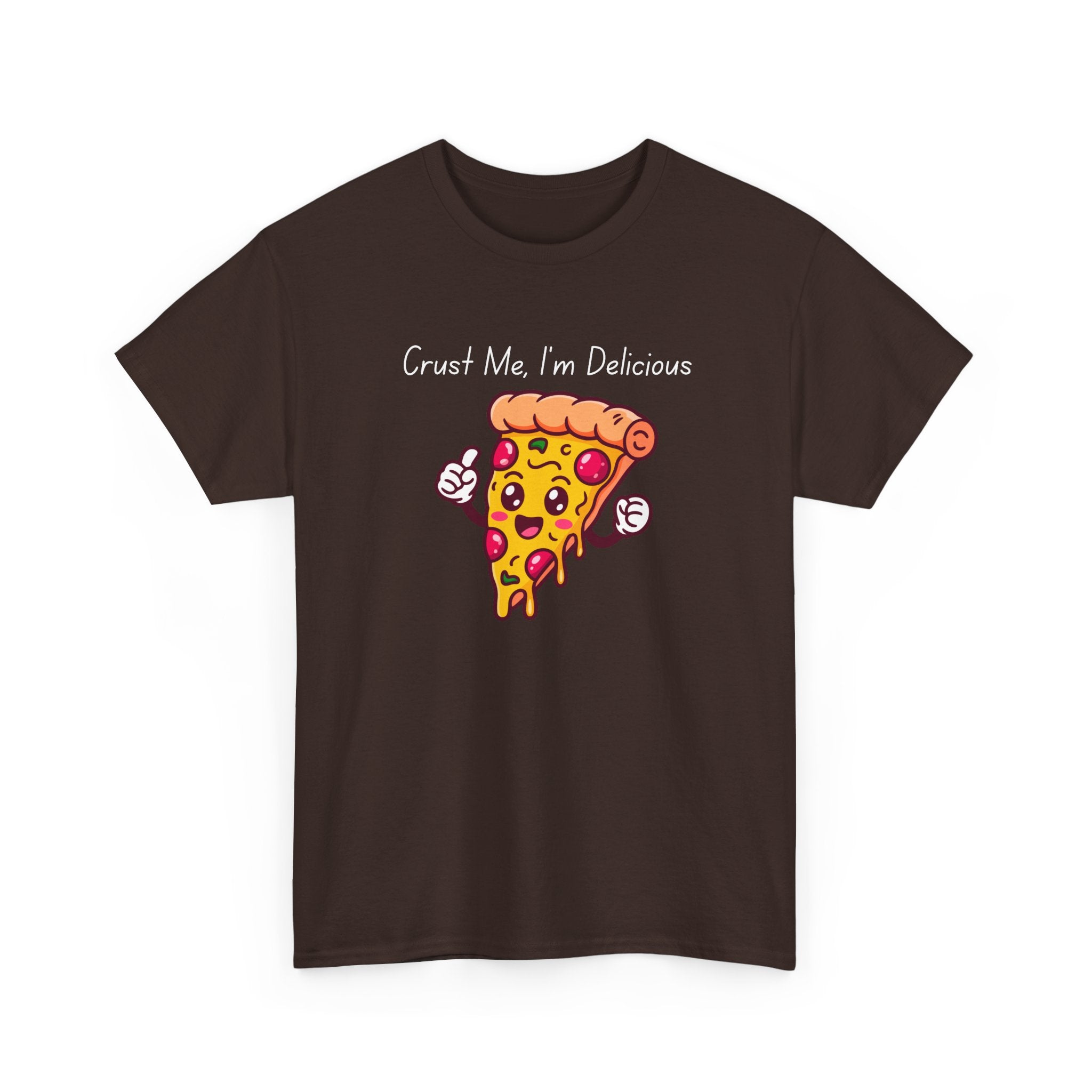 Pizza Slice Tee — "Crust Me, I'm Delicious" Funny Pizza Graphic Shirt