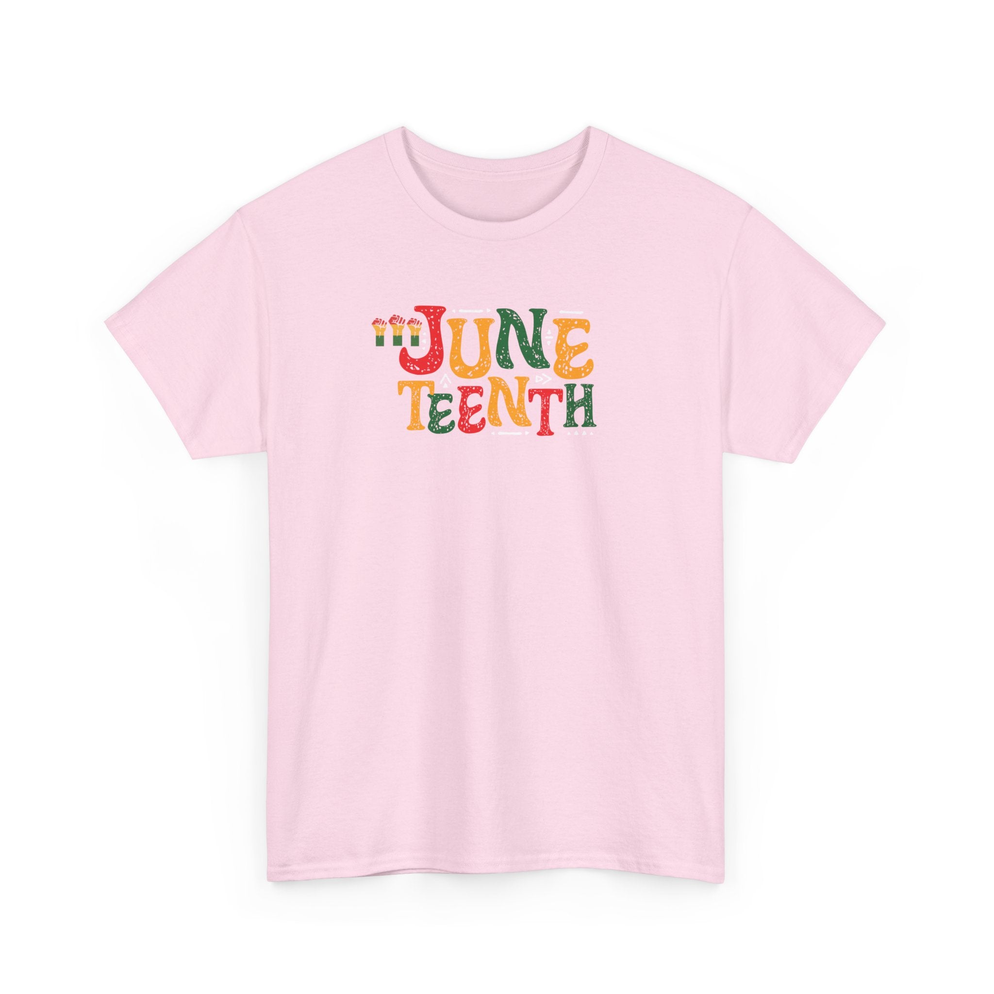 Juneteenth Graphic T-Shirt — Colorful Retro "Juneteenth" Tee (Jun 19 Celebration)