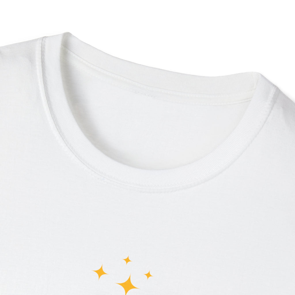 Minimal Gold Star Tee — Subtle Sparkle Graphic T-Shirt