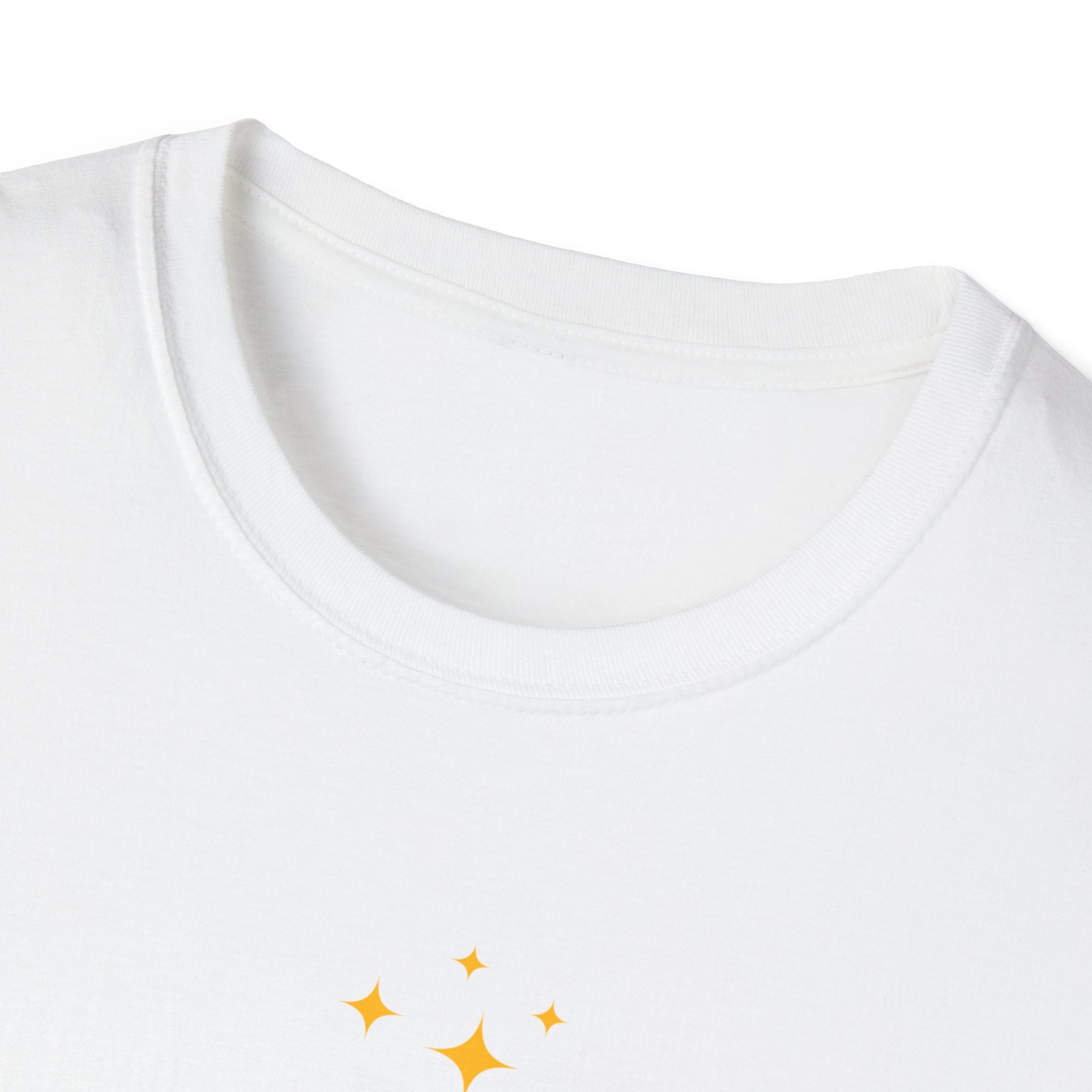 Minimal Gold Star Tee — Subtle Sparkle Graphic T-Shirt
