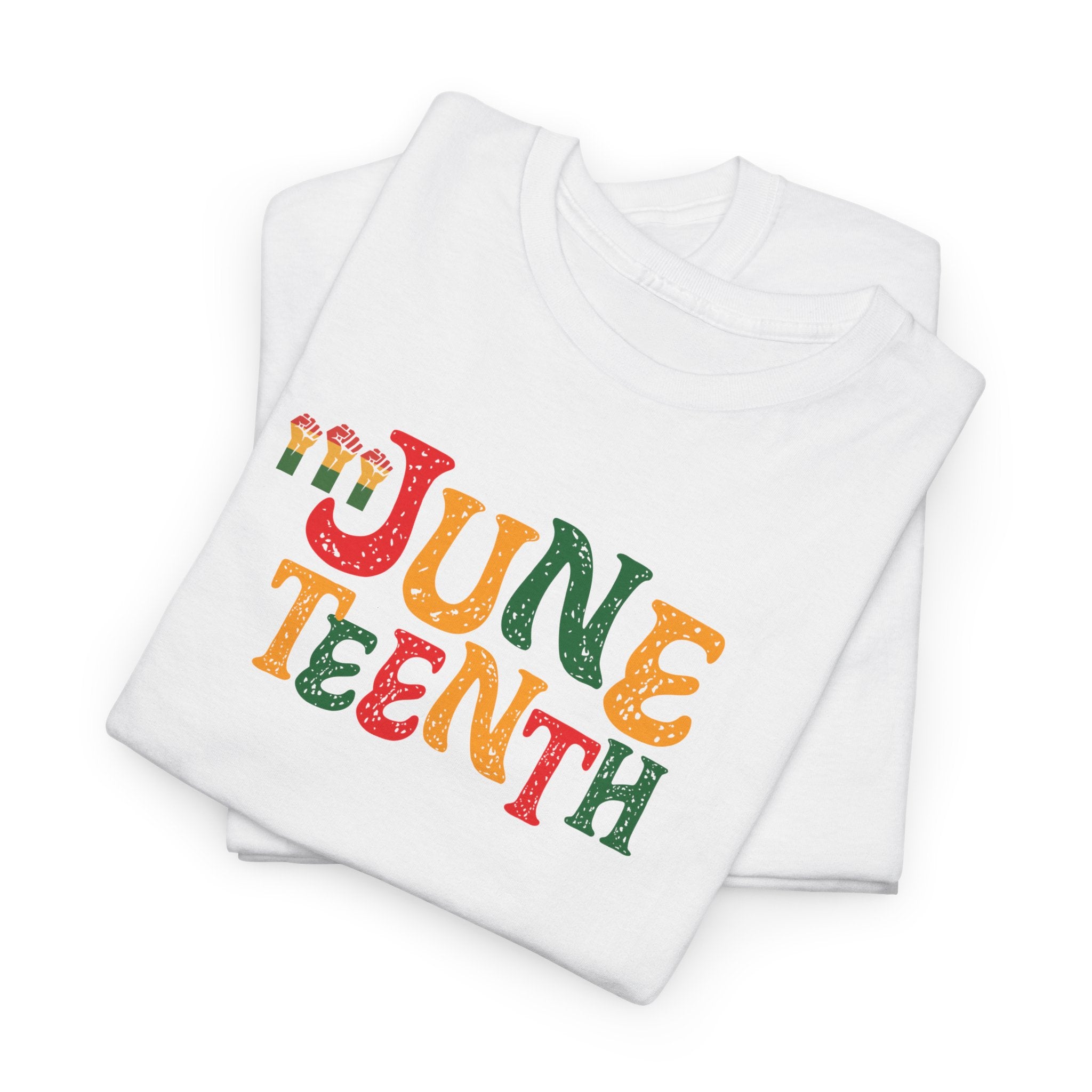 Juneteenth Graphic T-Shirt — Colorful Retro "Juneteenth" Tee (Jun 19 Celebration)