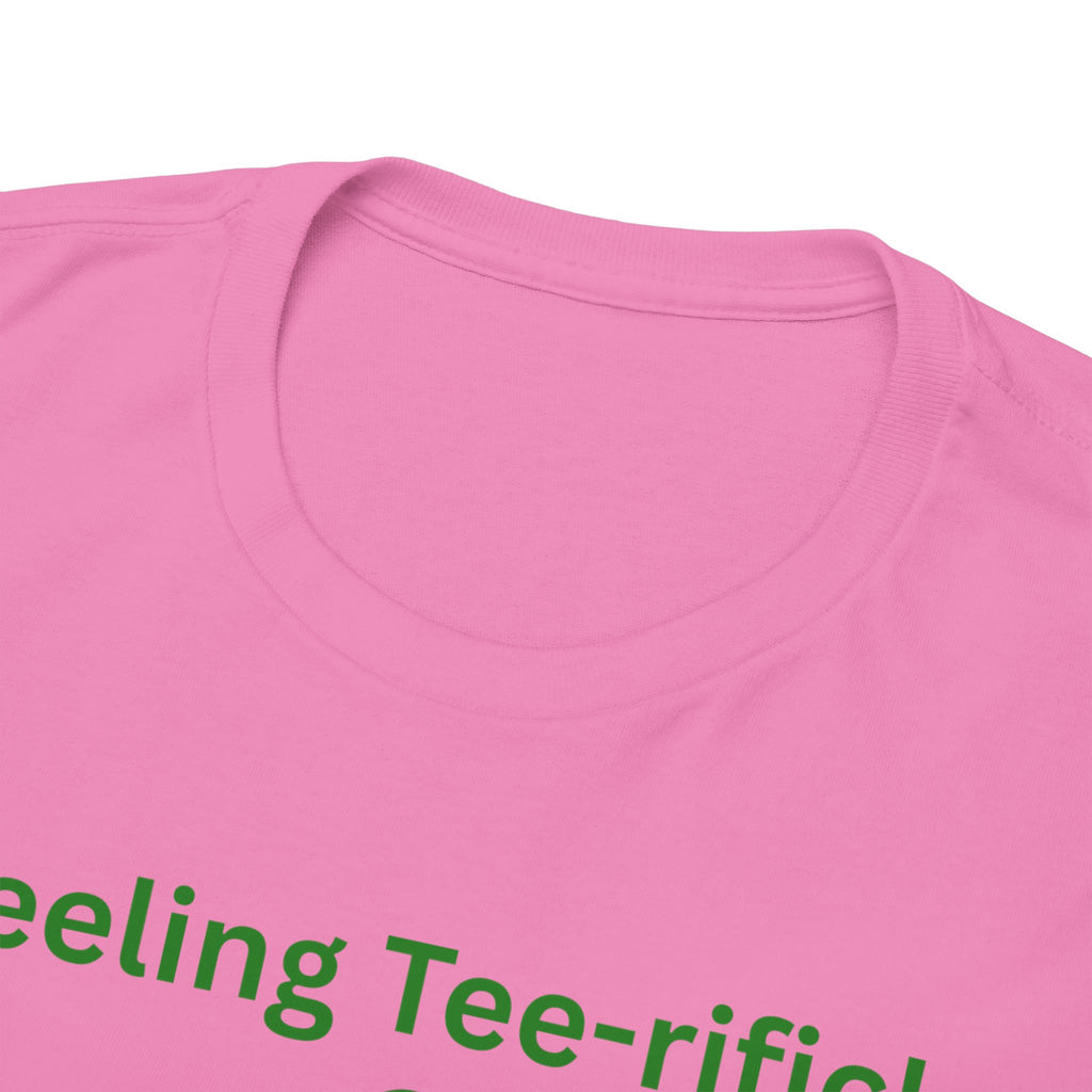 Golf Tee T-Shirt — "Feeling Tee-rific!" Vintage Golf Character Shirt