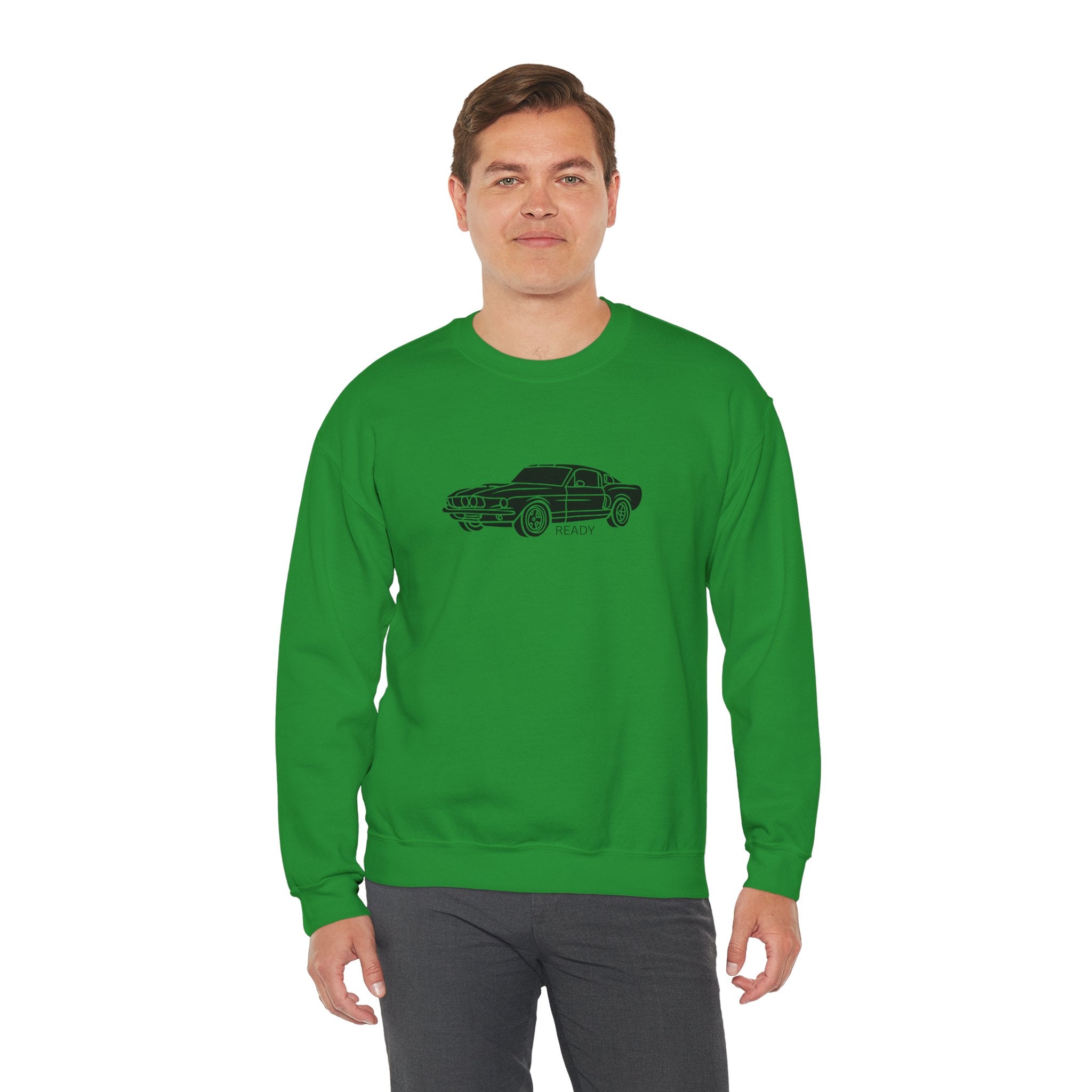 Classic Mustang Outline Crewneck Sweatshirt