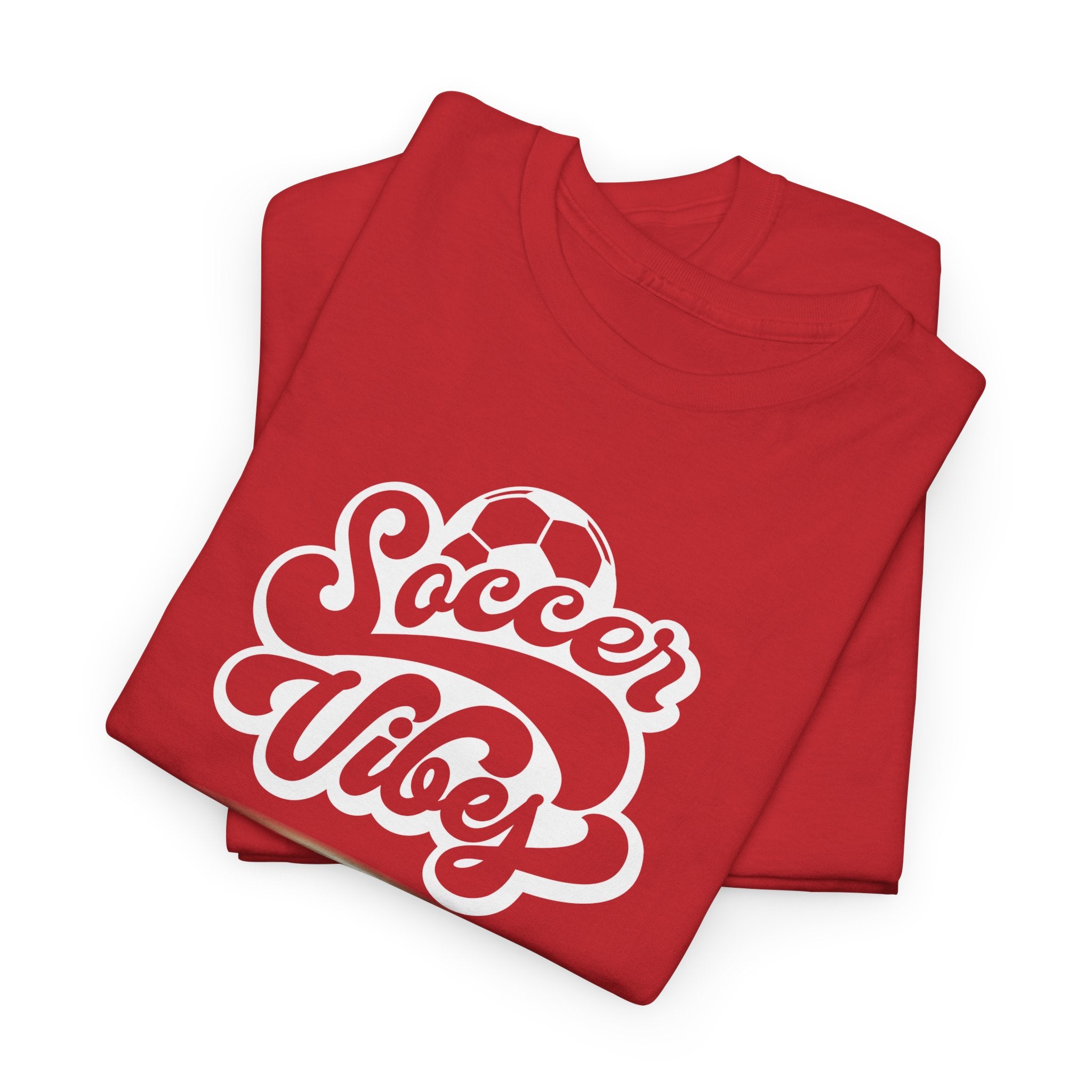 Soccer Vibes T-Shirt — Retro Script Soccer Tee