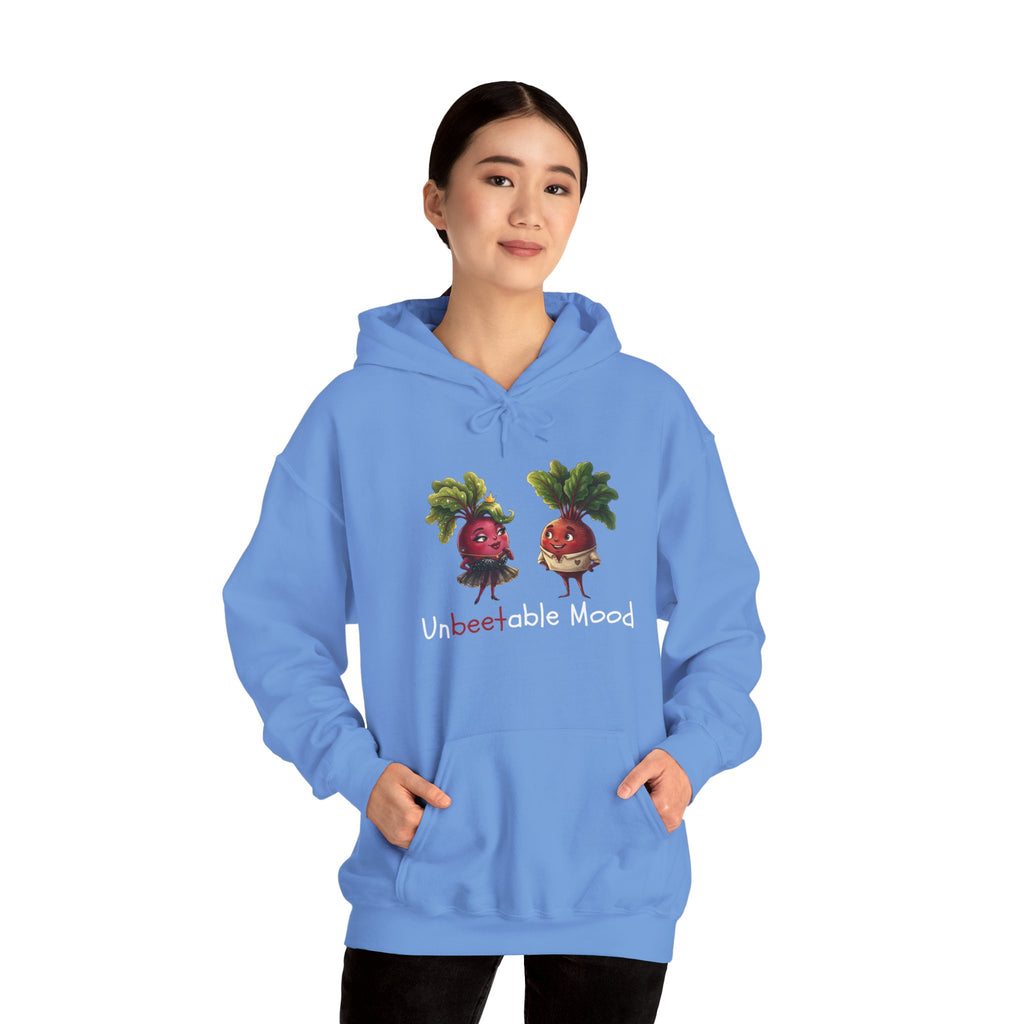 Radish 'Unbeetable Mood' Hoodie – Cute Veggie Couple Graphic Sweatshirt