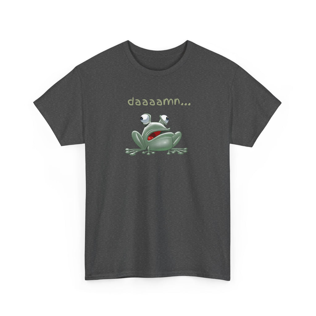 Frog "daaaamn..." T-Shirt — Funny Relaxed Frog Graphic Tee