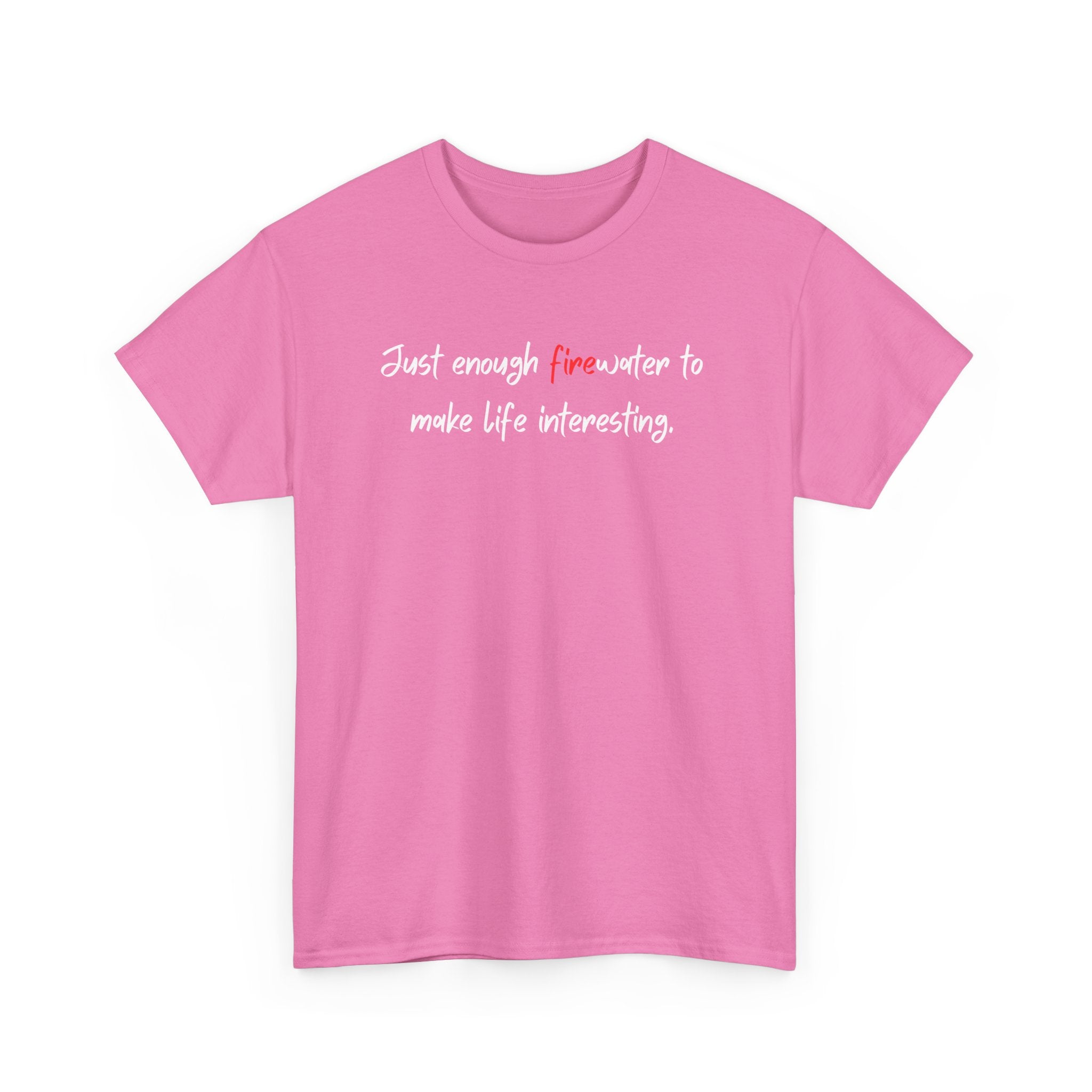 T-Shirt — Minimal 'fine' Chest Embroidered Graphic Tee