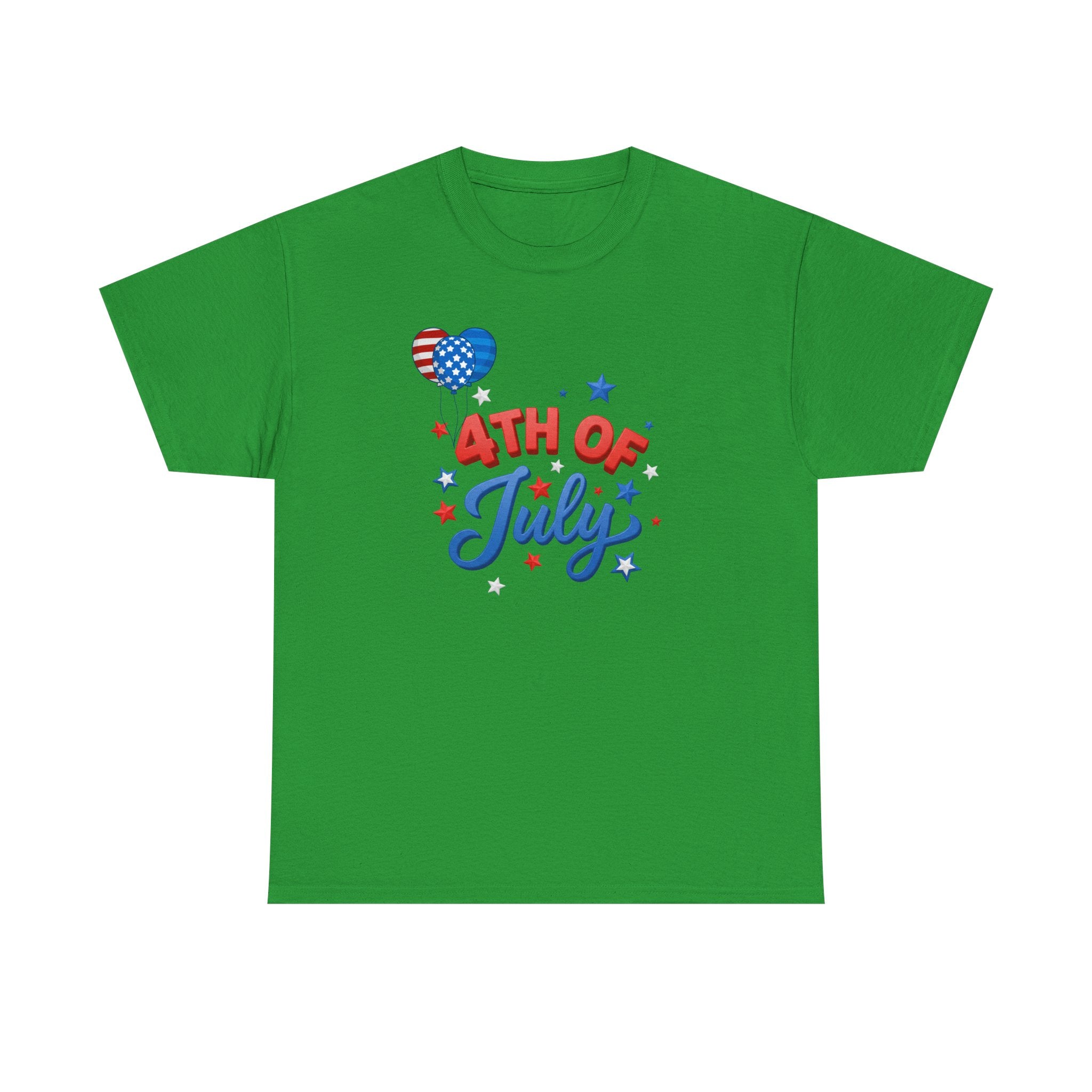 4th of July T-Shirt – Patriotic Stars & Heart Independence Day Tee