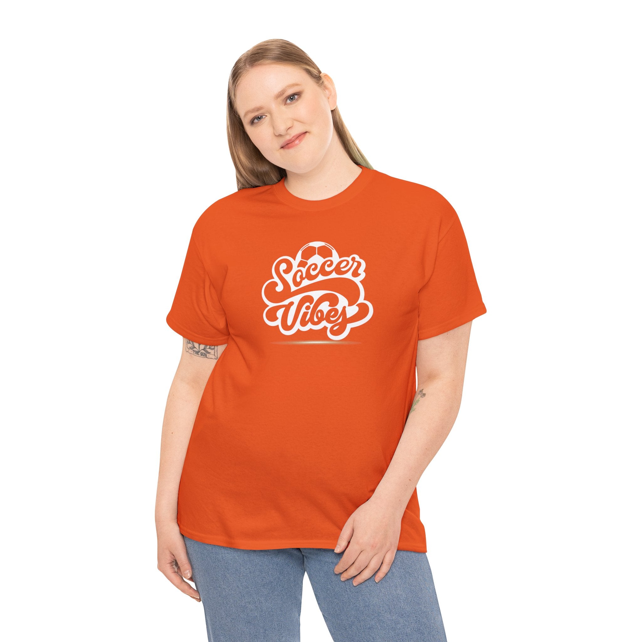 Soccer Vibes T-Shirt — Retro Script Soccer Tee
