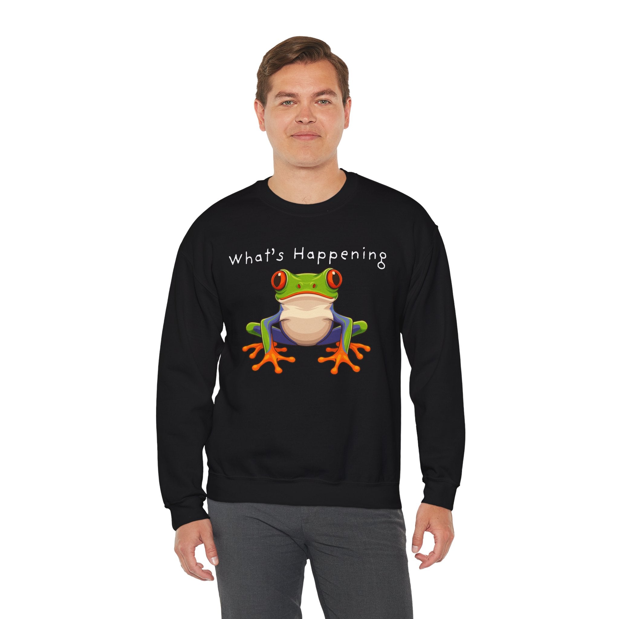 What's Happening Frog Crewneck Sweatshirt