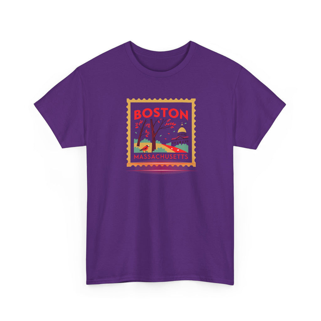 Boston Massachusetts Stamp Graphic Tee