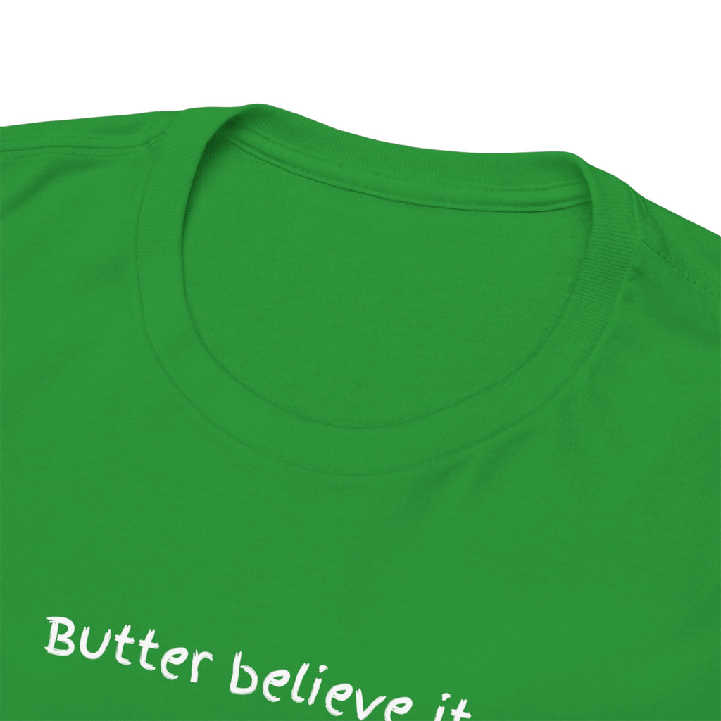 Butter Believe It Popcorn Tee — Cute Retro Snack Cartoon T-Shirt