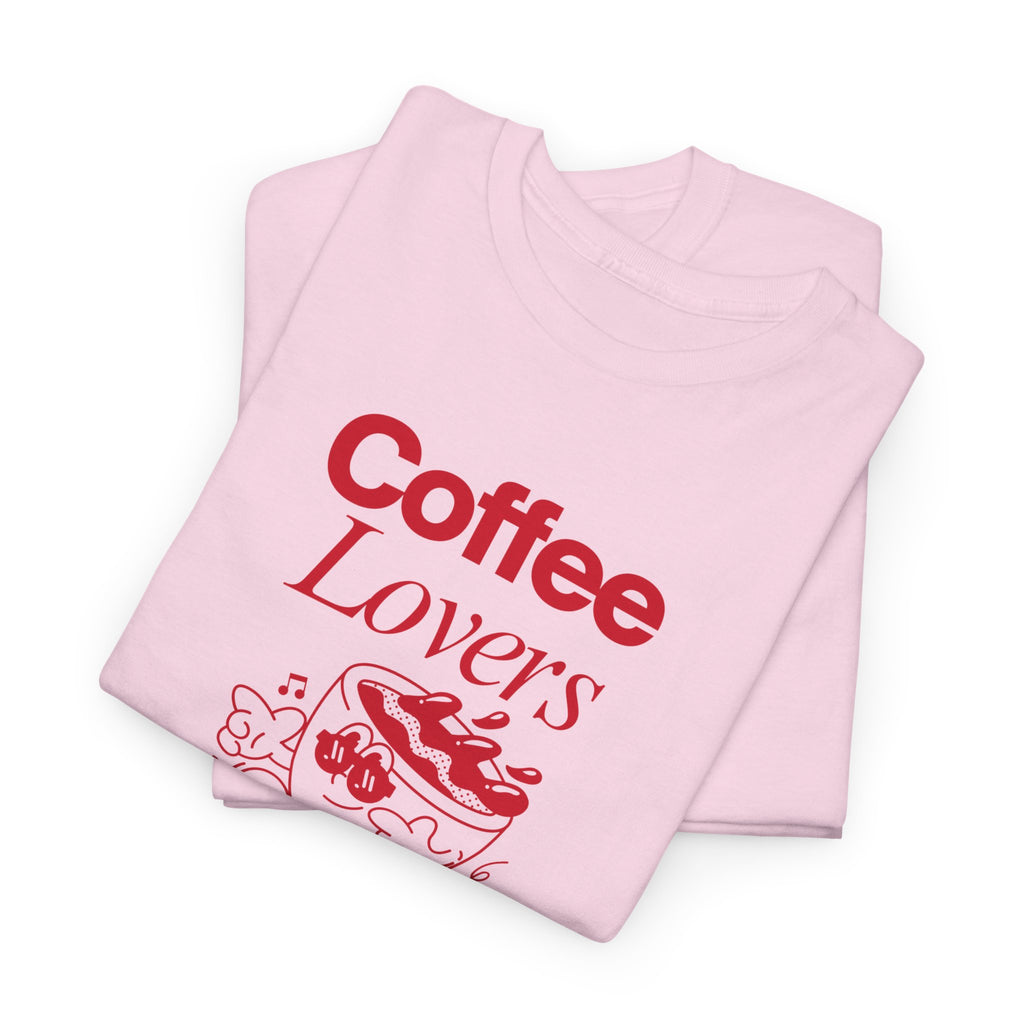Coffee Lovers T-Shirt — Cute Red Coffee Cup Graphic Tee
