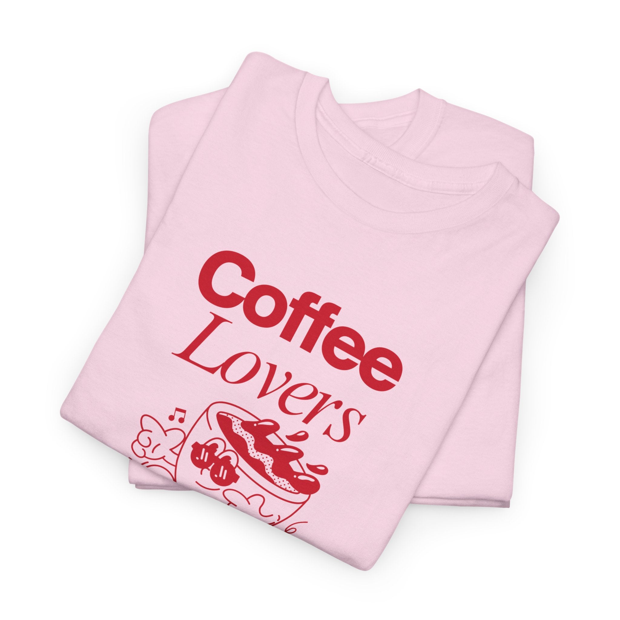 Coffee Lovers T-Shirt — Cute Red Coffee Cup Graphic Tee