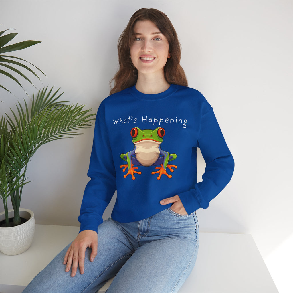 What's Happening Frog Crewneck Sweatshirt