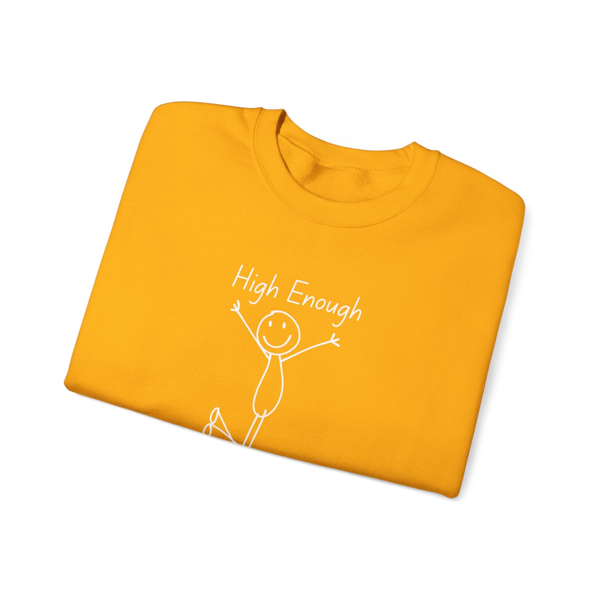 High Enough Stick Figure Crewneck Sweatshirt