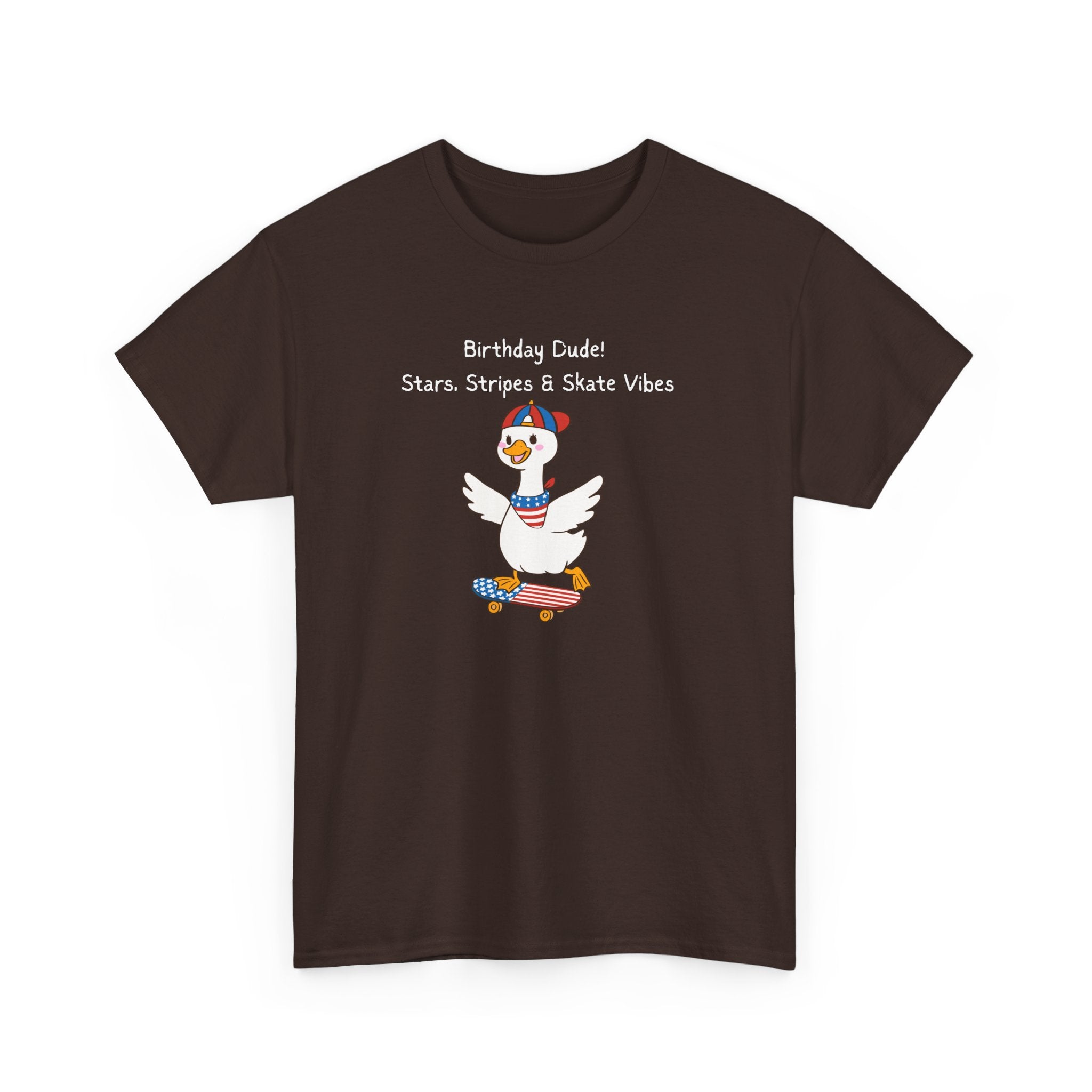 Birthday Dude! Stars, Stripes & Skate Vibes Tee