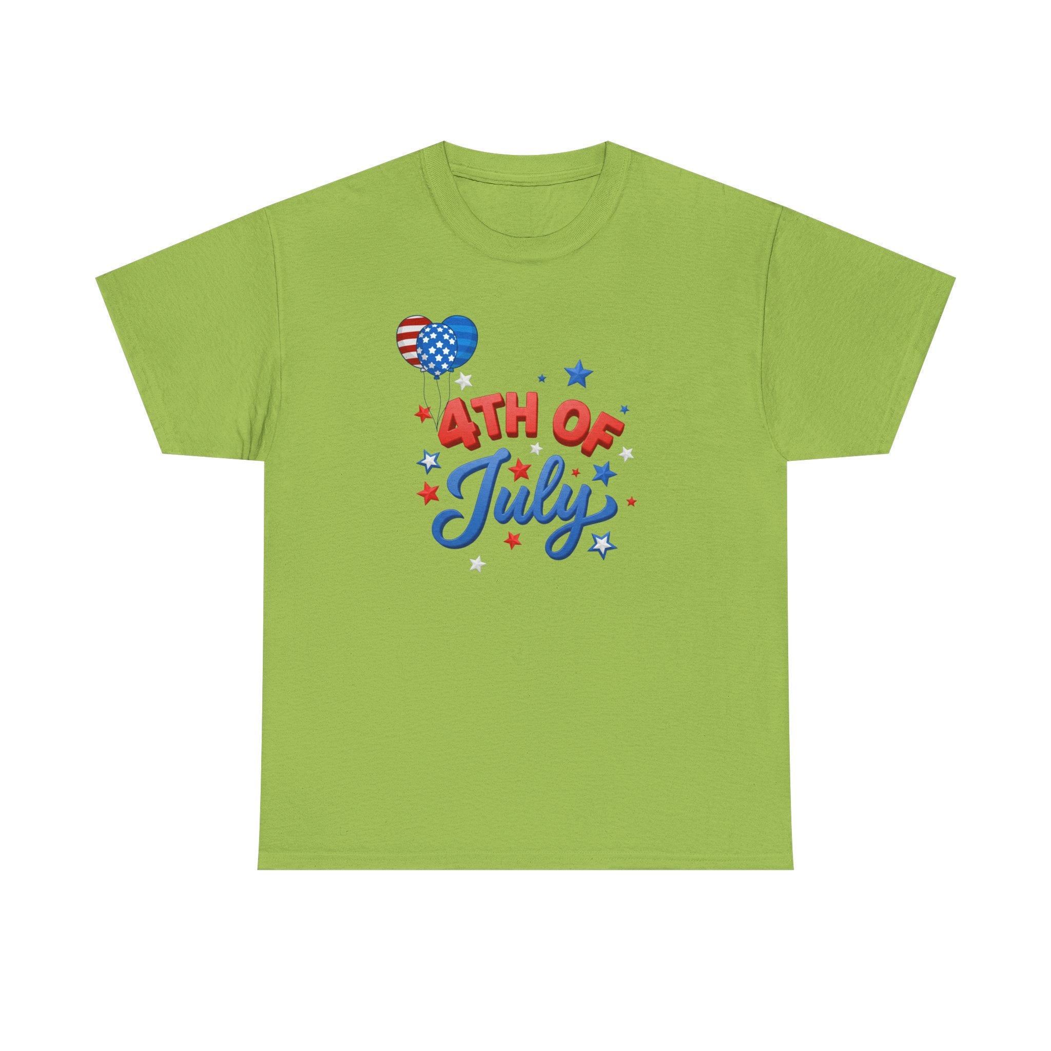 4th of July T-Shirt – Patriotic Stars & Heart Independence Day Tee