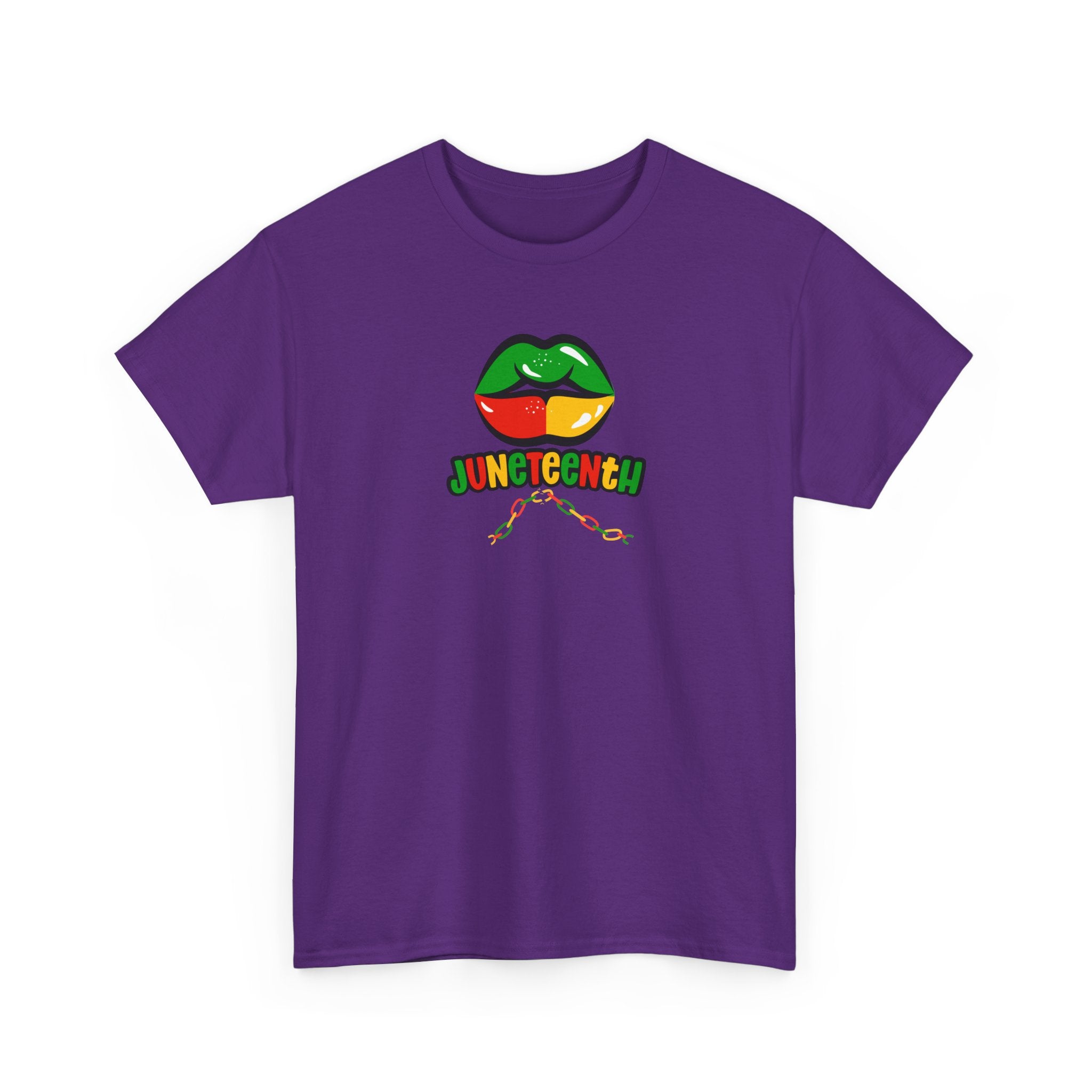 Juneteenth Lips Graphic Tee - Black History Celebration Shirt