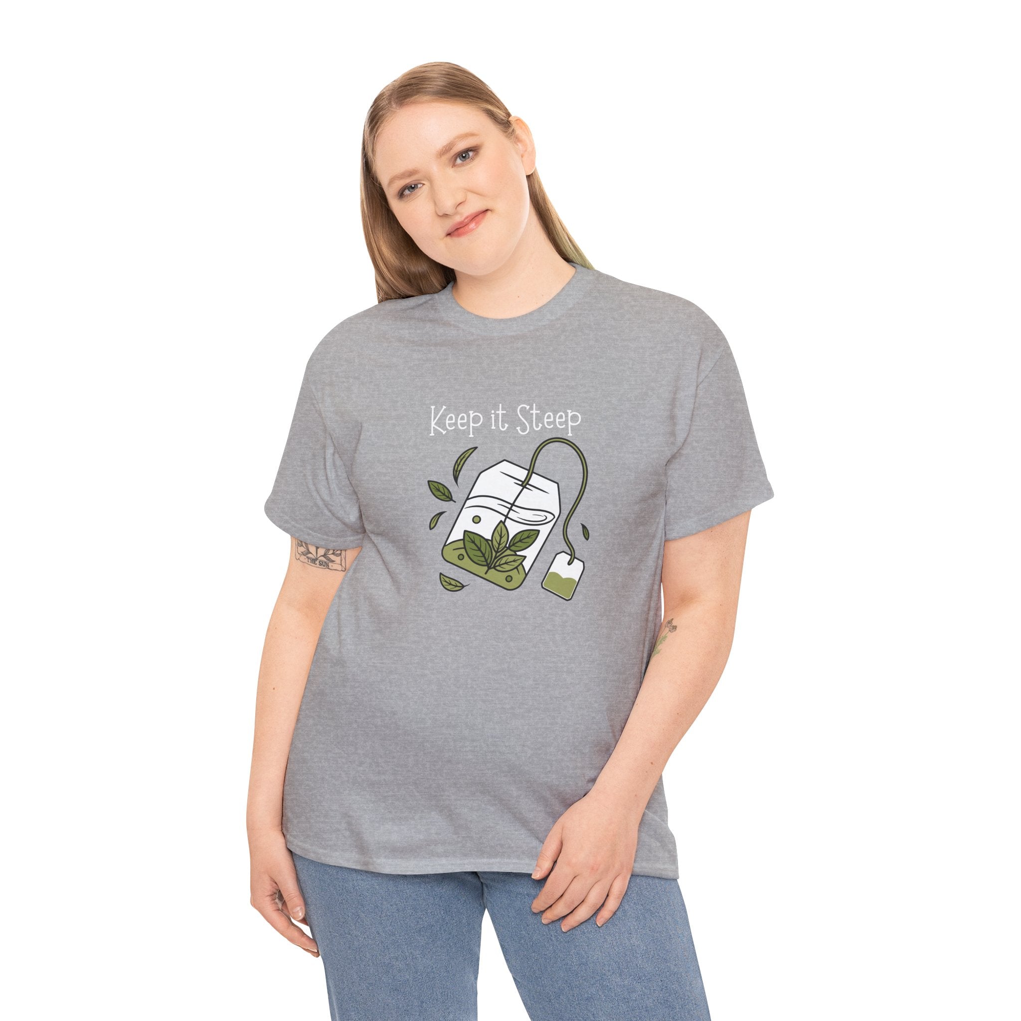 Keep It Steep Tea T-Shirt — Cute Tea Bag Graphic Tee for Tea Lovers