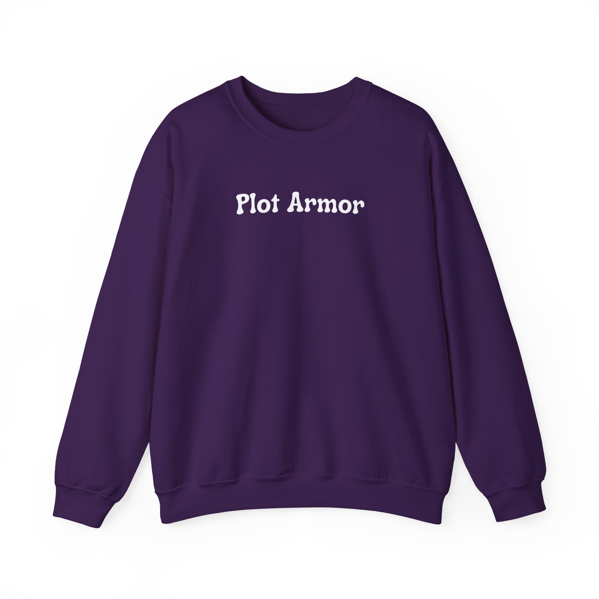 Plot Armor Sweatshirt — Funny Gamer RPG Crewneck for D&D & Roleplayers