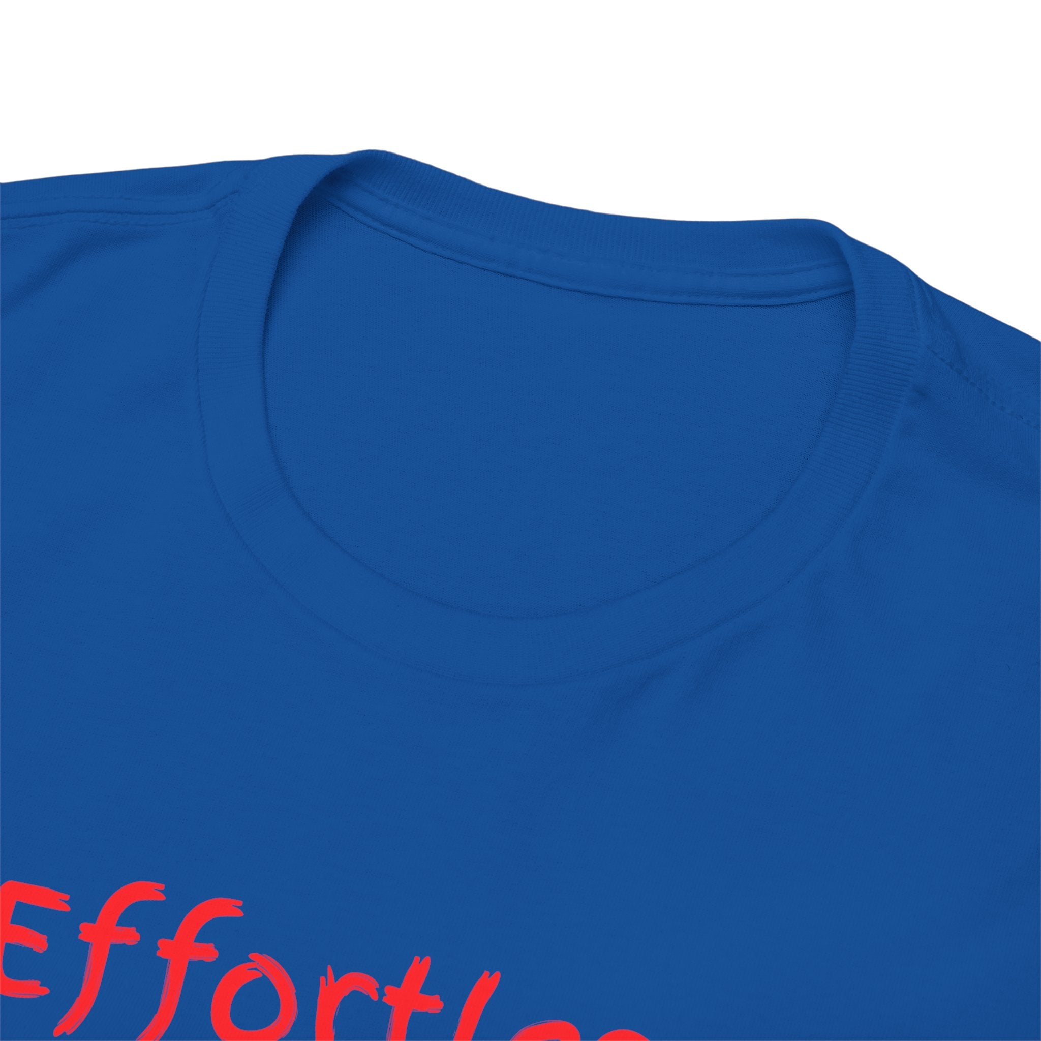 Effortless Tee — Minimal Red Script Graphic T-Shirt