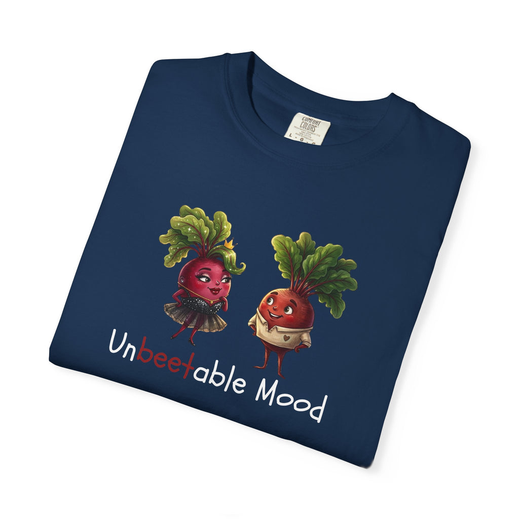 Unbeetable Mood T-Shirt — Cute Beet Characters Veggie Pun Tee