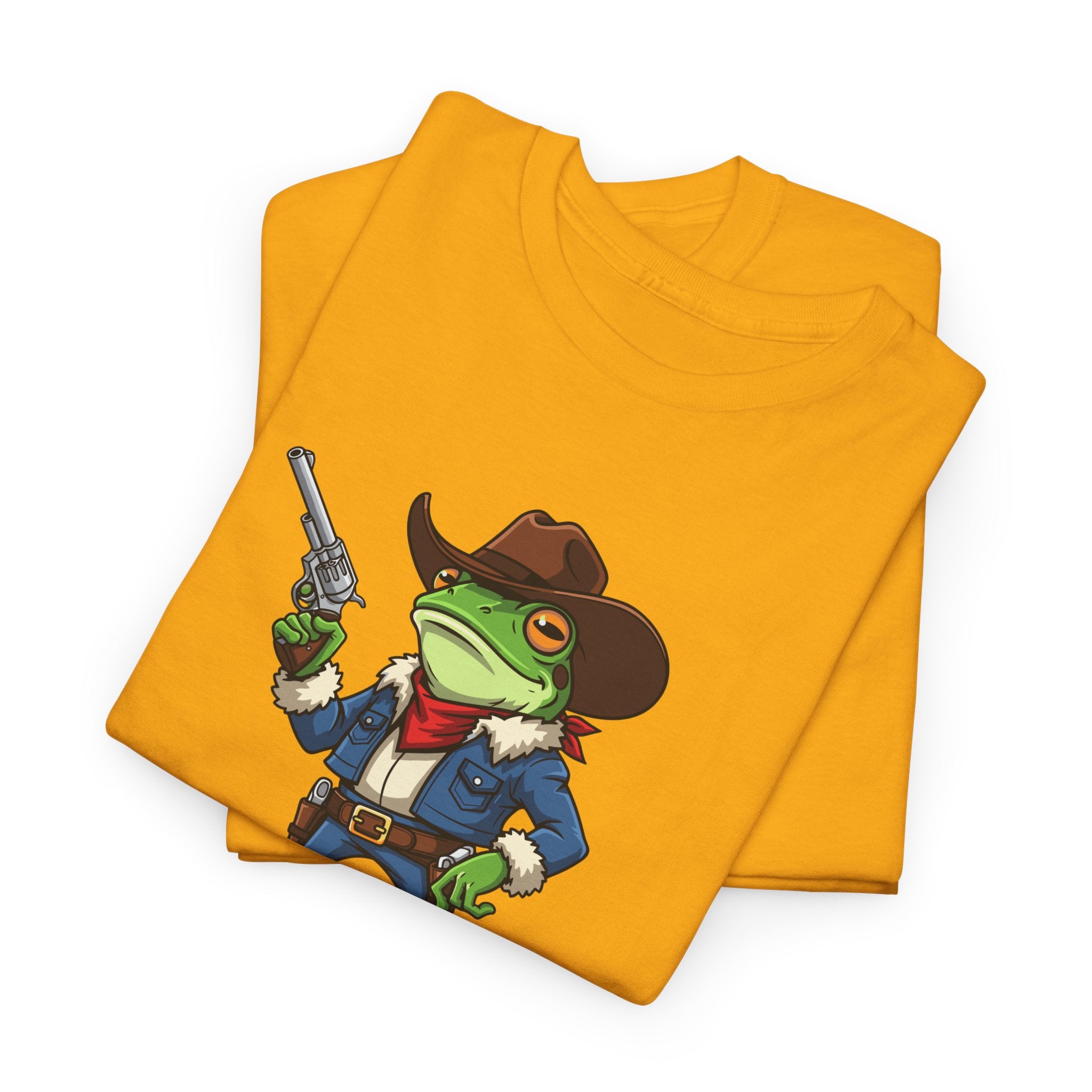Cowboy Frog T-Shirt - "Croak Around & Find Out" Funny Western Graphic Tee