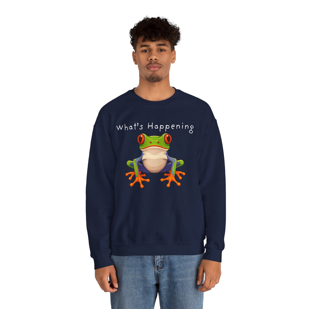 What's Happening Frog Crewneck Sweatshirt