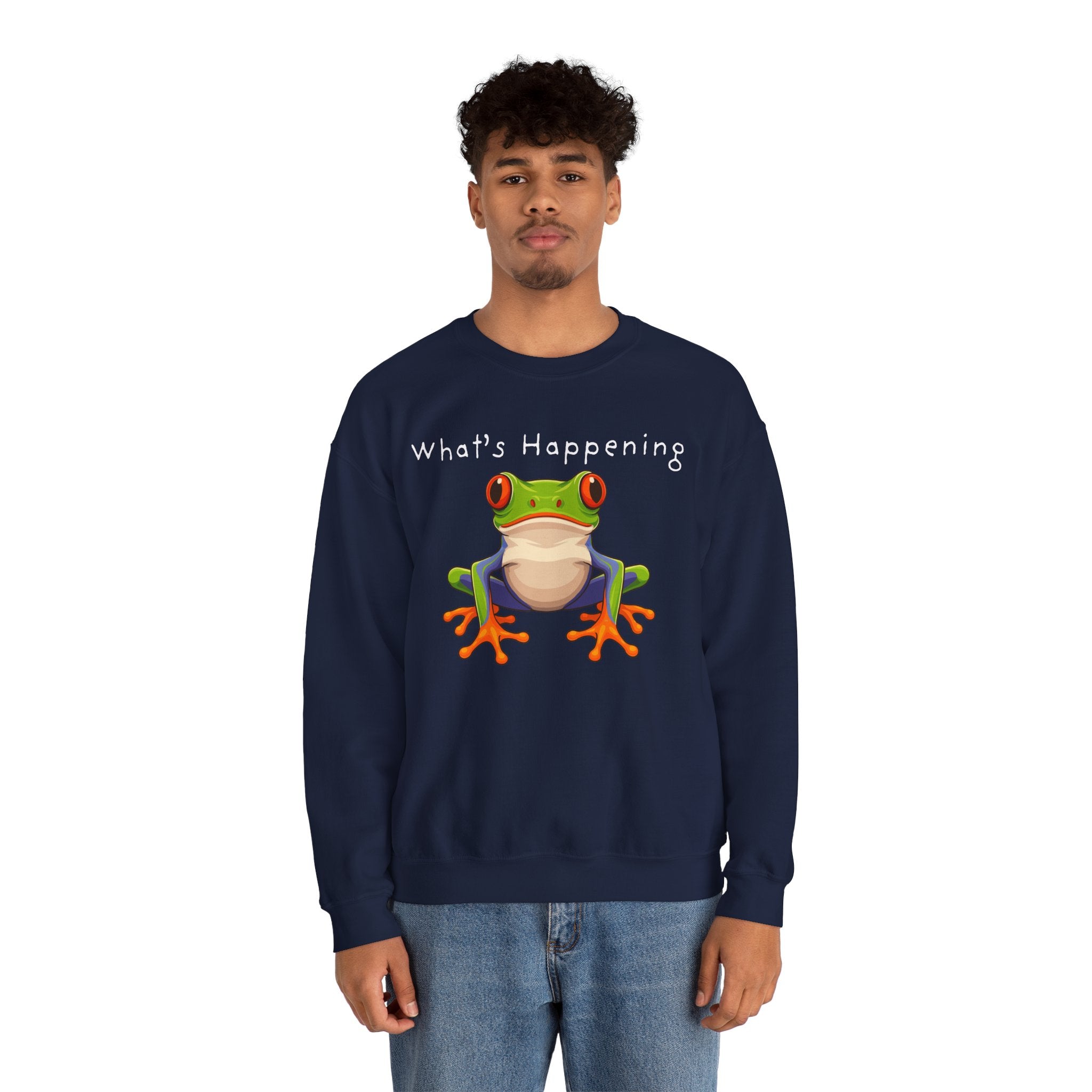 What's Happening Frog Crewneck Sweatshirt