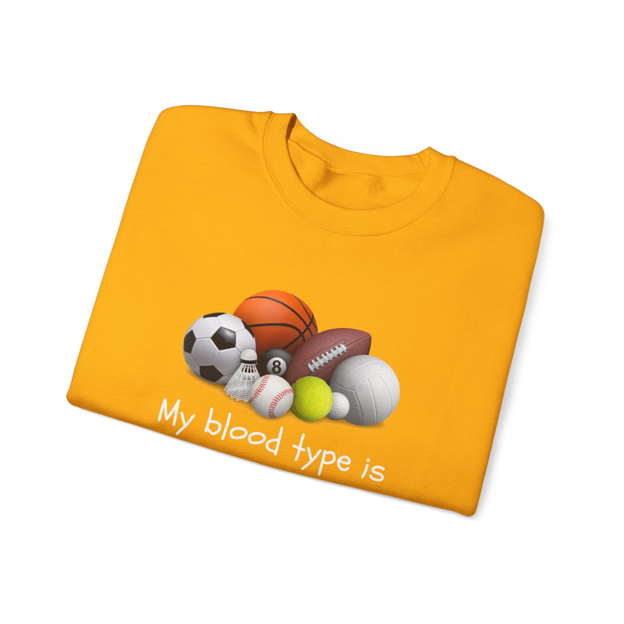Sweatshirt — "My Blood Type is ESPN" Sports Crewneck
