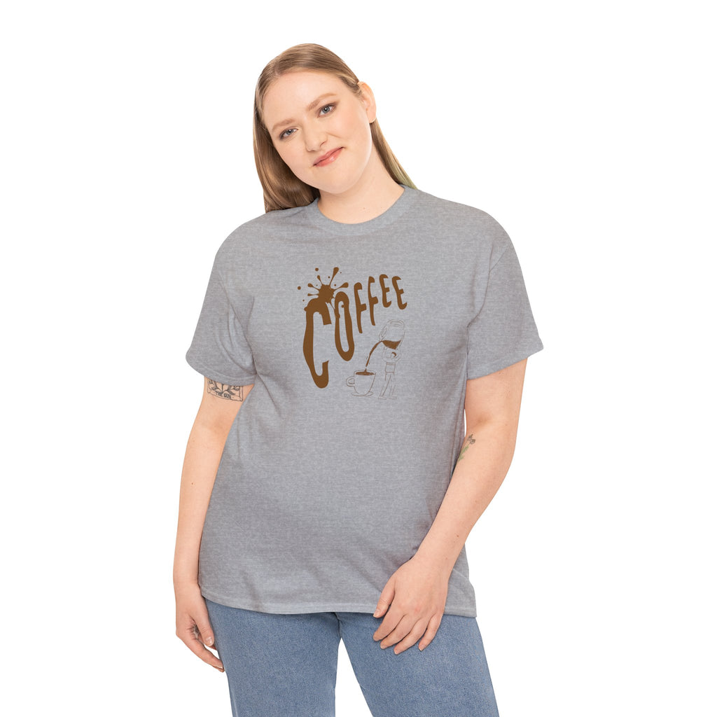Coffee Splash T‑Shirt — Retro Coffee Typography Tee