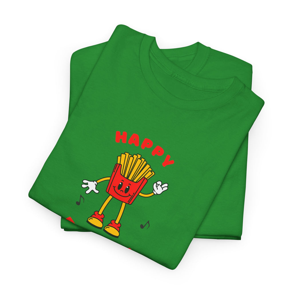 Happy Fry-Day T-Shirt — Cute Dancing Fries Graphic Tee