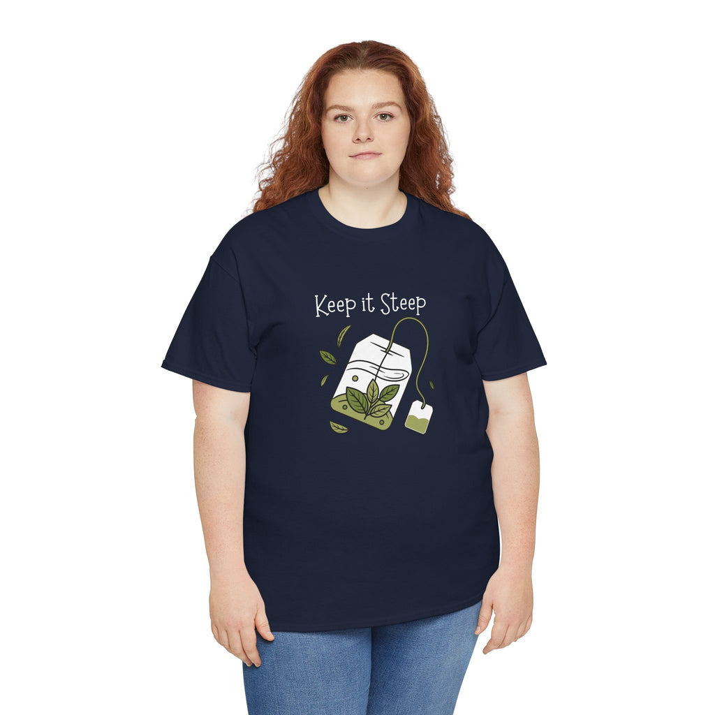 Keep It Steep Tea T-Shirt — Cute Tea Bag Graphic Tee for Tea Lovers