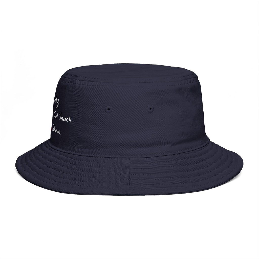 Bucket Hat — “HomeBody: At My House I Got Snack And Crime Shows” Embroidered