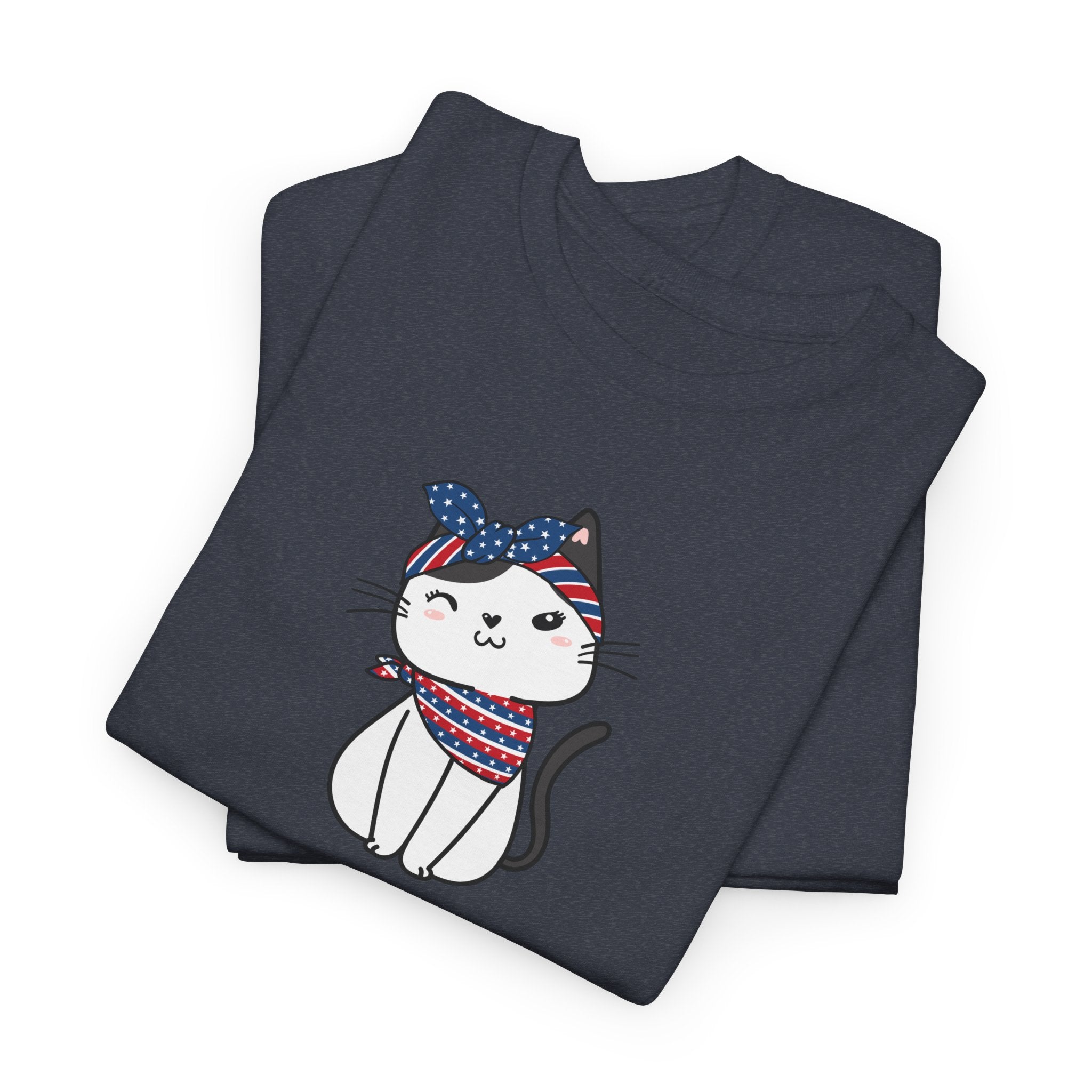 Cat Birthday Tee — "A Purr-fect Firecracker Was Born Today"