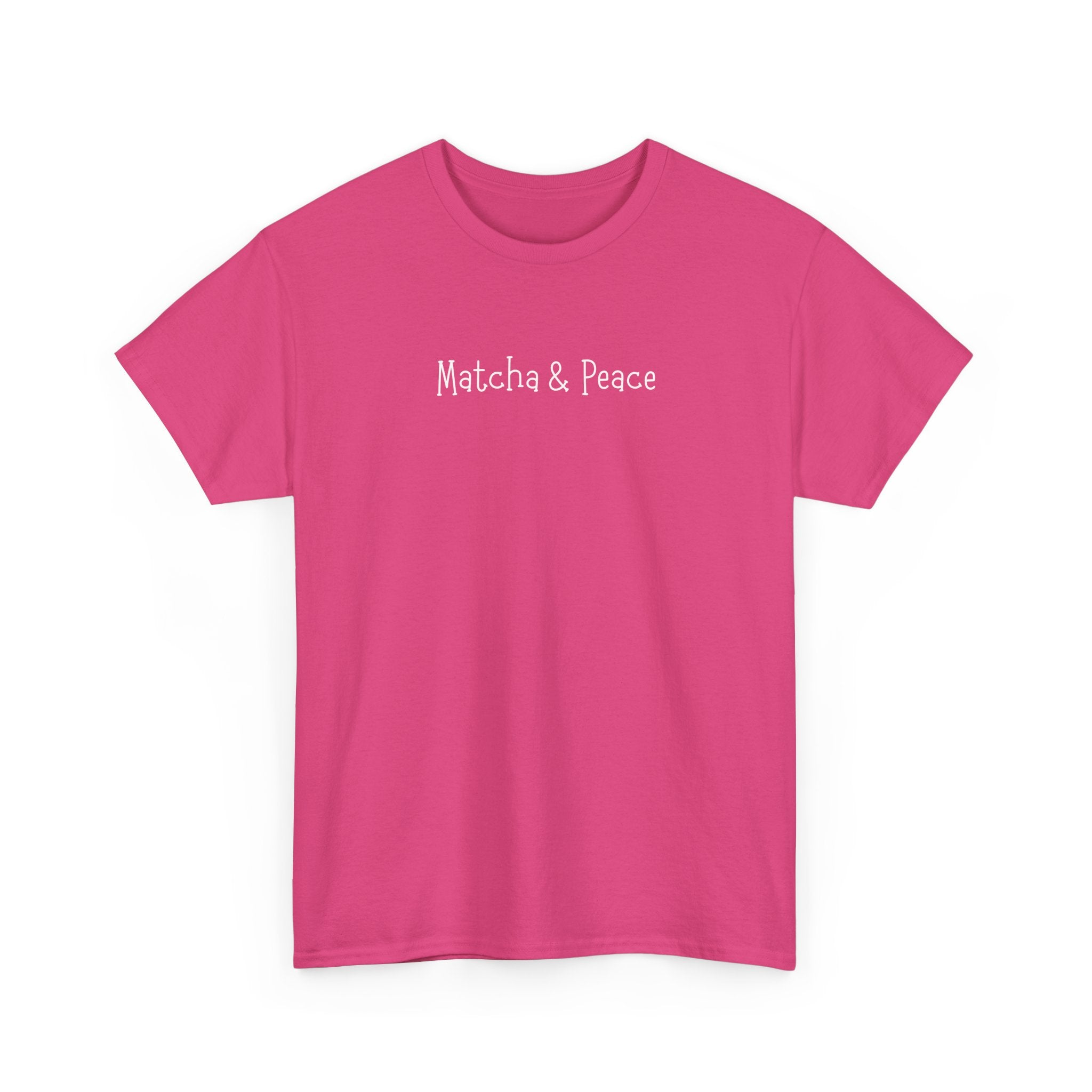 Matcha & Peace Tee — Minimalist Tea Lover Shirt