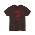 Coffee Lovers T-Shirt — Cute Red Coffee Cup Graphic Tee