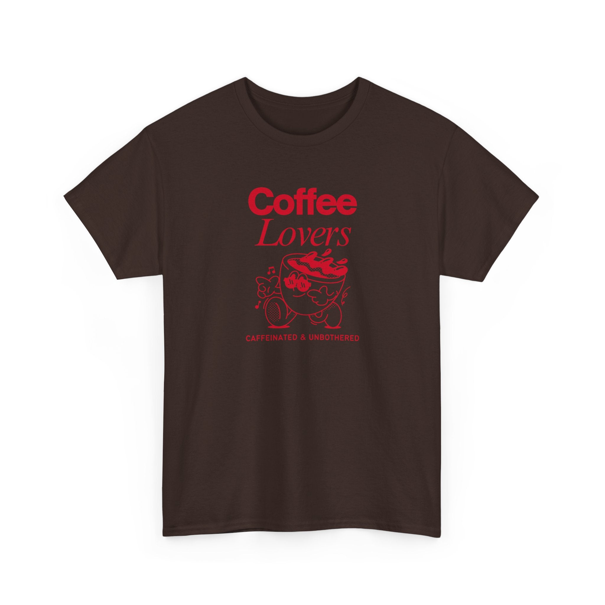 Coffee Lovers T-Shirt — Cute Red Coffee Cup Graphic Tee