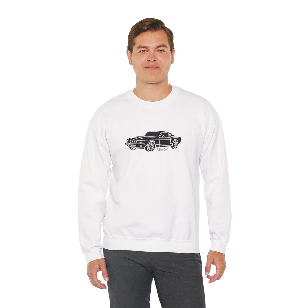 Classic Mustang Outline Crewneck Sweatshirt