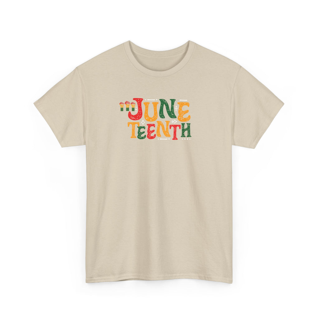 Juneteenth Graphic T-Shirt — Colorful Retro "Juneteenth" Tee (Jun 19 Celebration)
