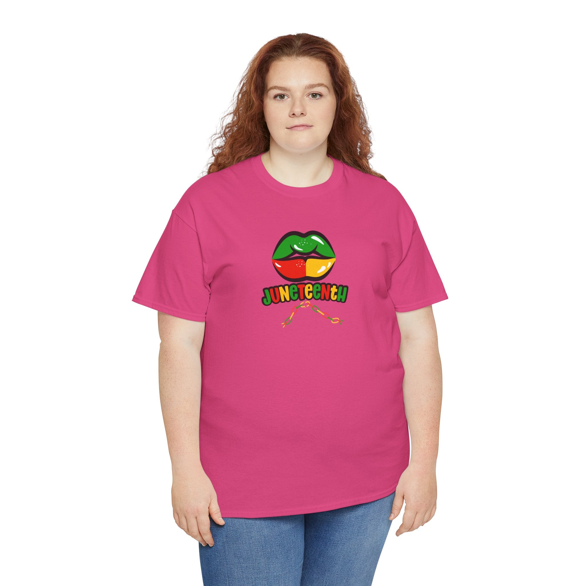 Juneteenth Lips Graphic Tee - Black History Celebration Shirt